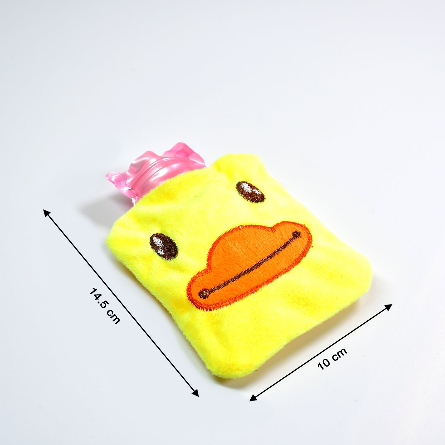 6511 Yellow Duck Small Hot Water Bag With Cover For Pain Relief Neck Shoulder Pain And Hand Feet Warmer Menstrual Cramps. Wukusy