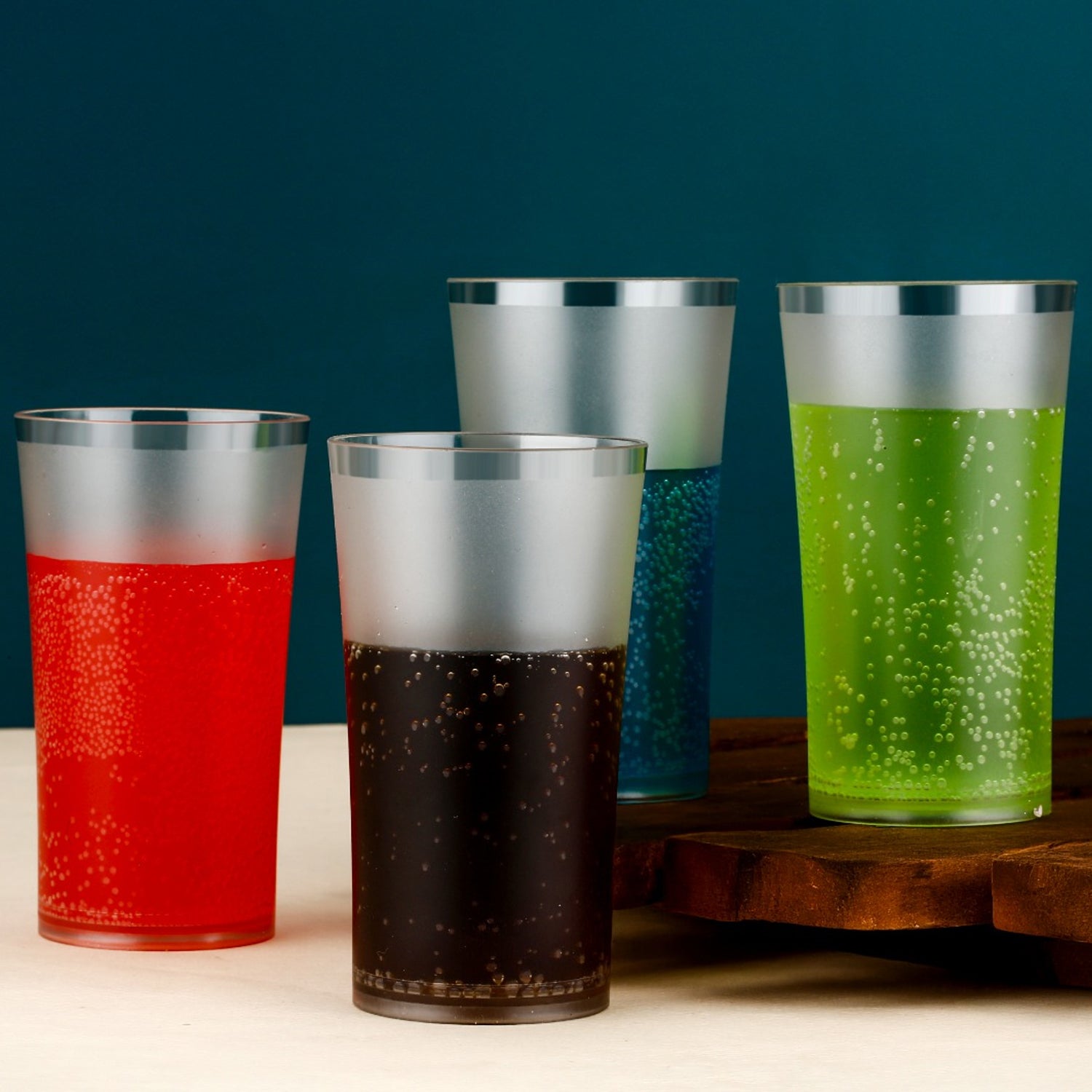 Matt Finish Glass Tumbler Set (Approx 300ml  6 Pc) Wukusy
