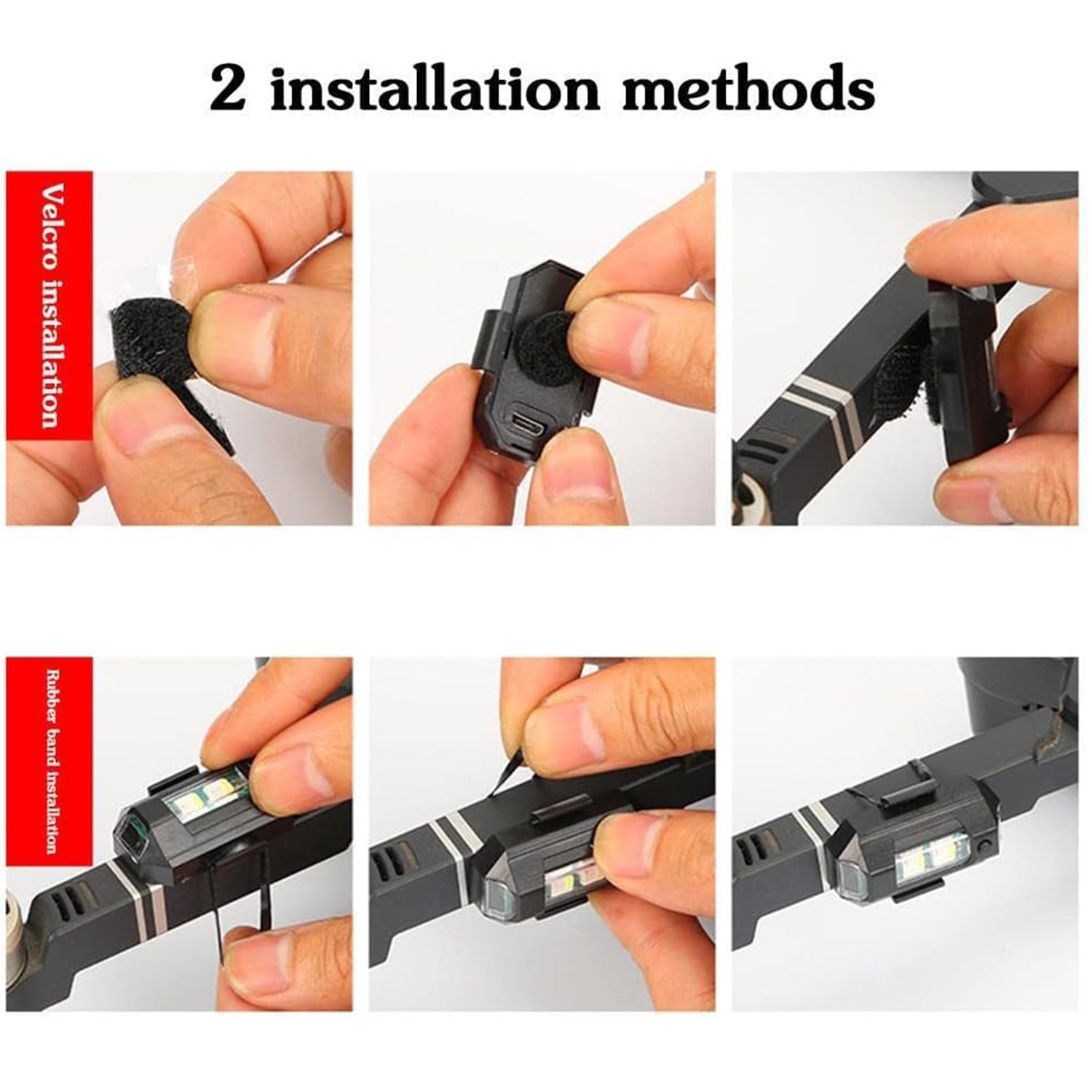 7497 Mini Led Strobe Lights Waterproof Lights Lightweight Rgb Led Lights Drone Strobe Lights Veicle Anti-collision Strobe Light Bike Motocycle Lights Usb Recharge  Multi-colors Wukusy