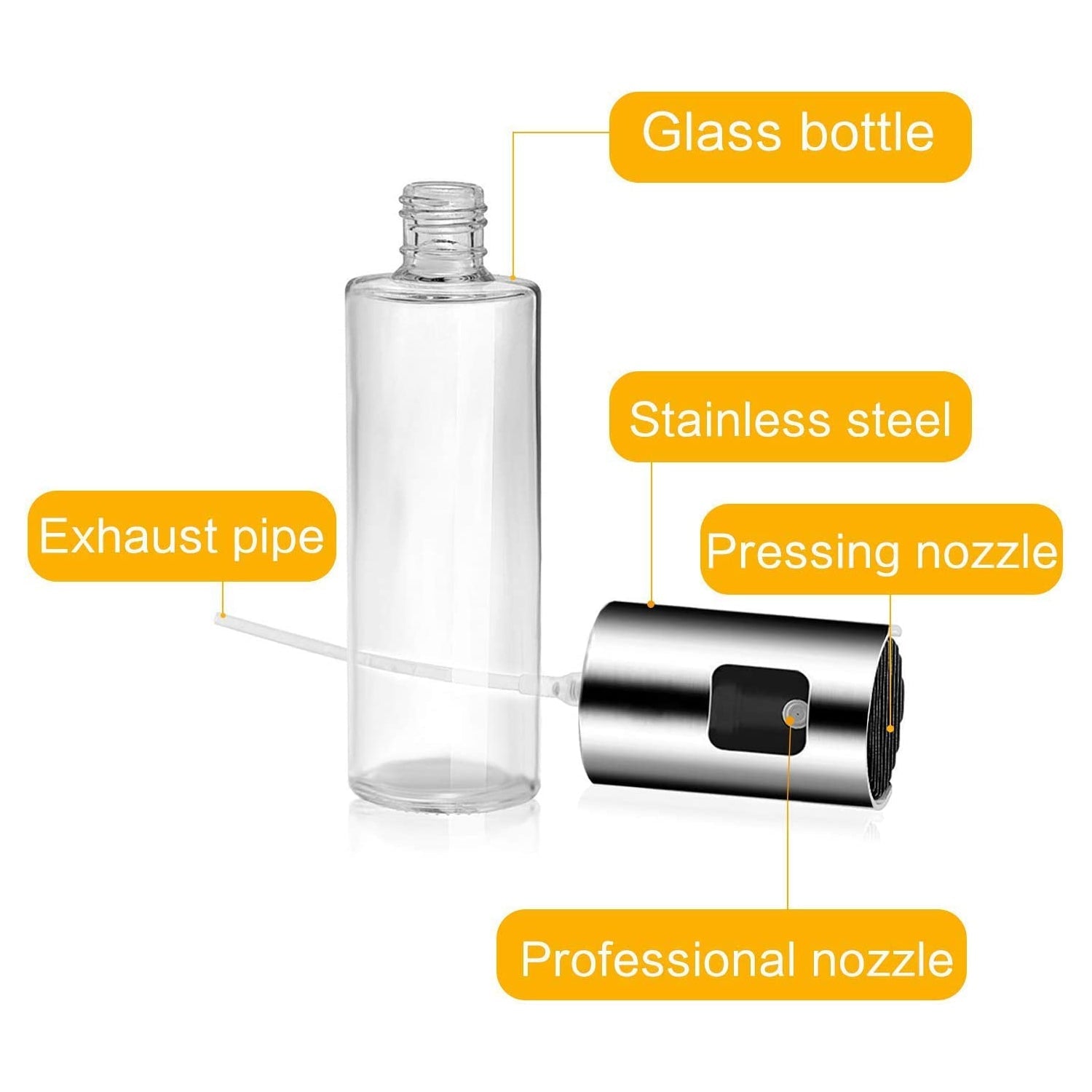 7126 Oil Sprayer Dispenser Oil Versatile Glass Spray Bottle For Cooking  Multi Use Bottle Wukusy