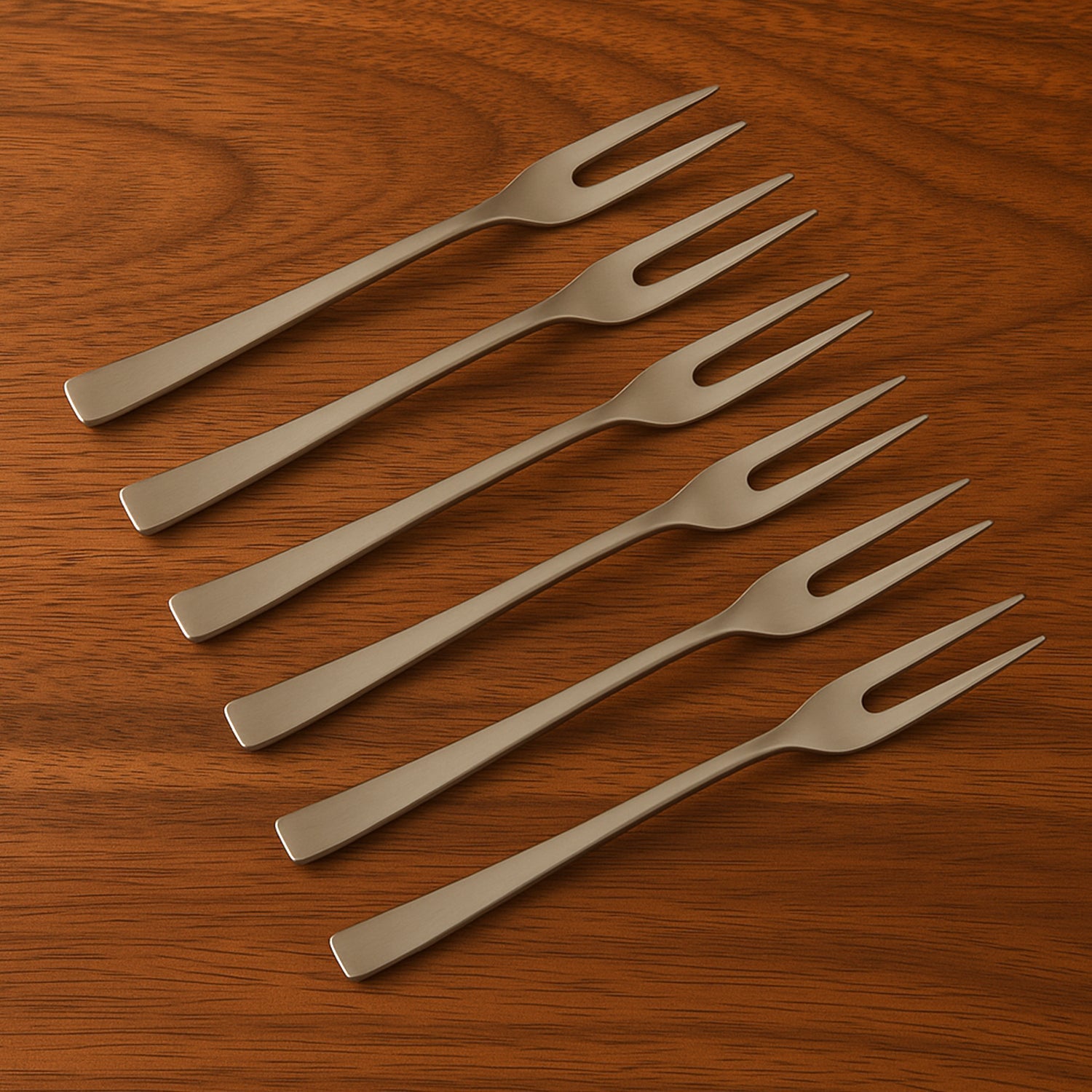 Apex 6 In 1 Stainless Steel Fruit Fork (1 Set) Wukusy