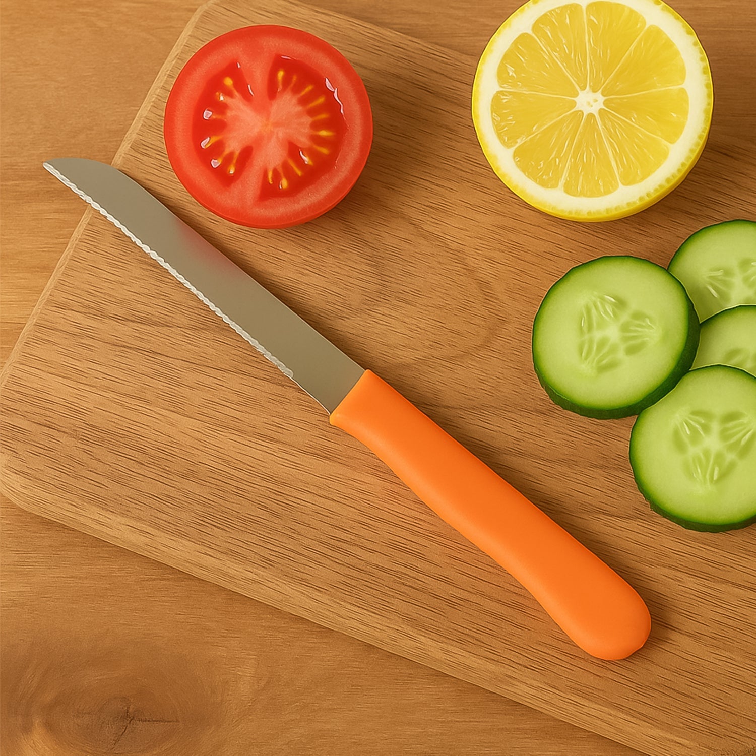 Premium Quality Stainless Steel Handle Plain Knife (1 Pc) Wukusy