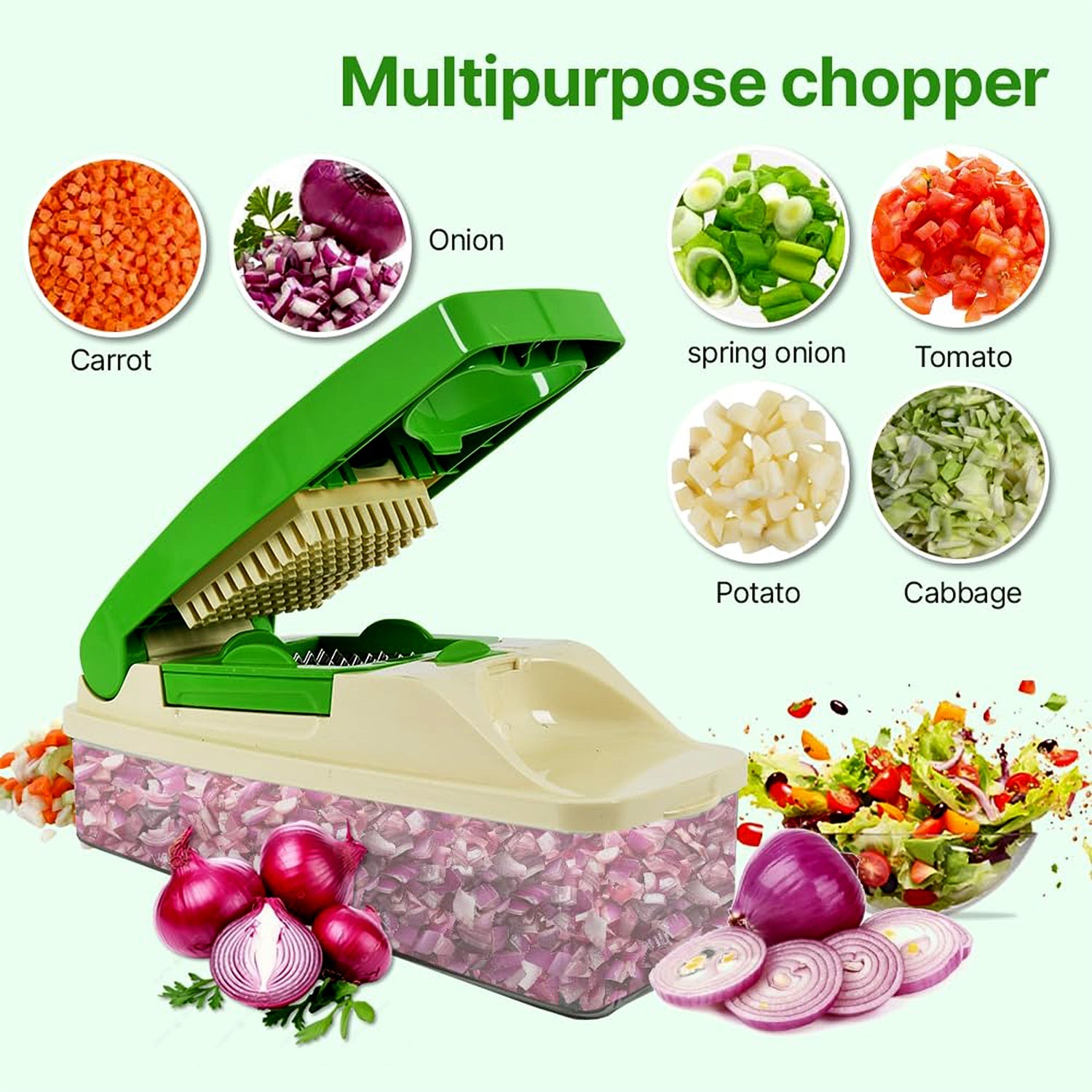 Supermom Quick Nicer Dicer  Multipurpose Vegetable  Fruit Chopper Wukusy