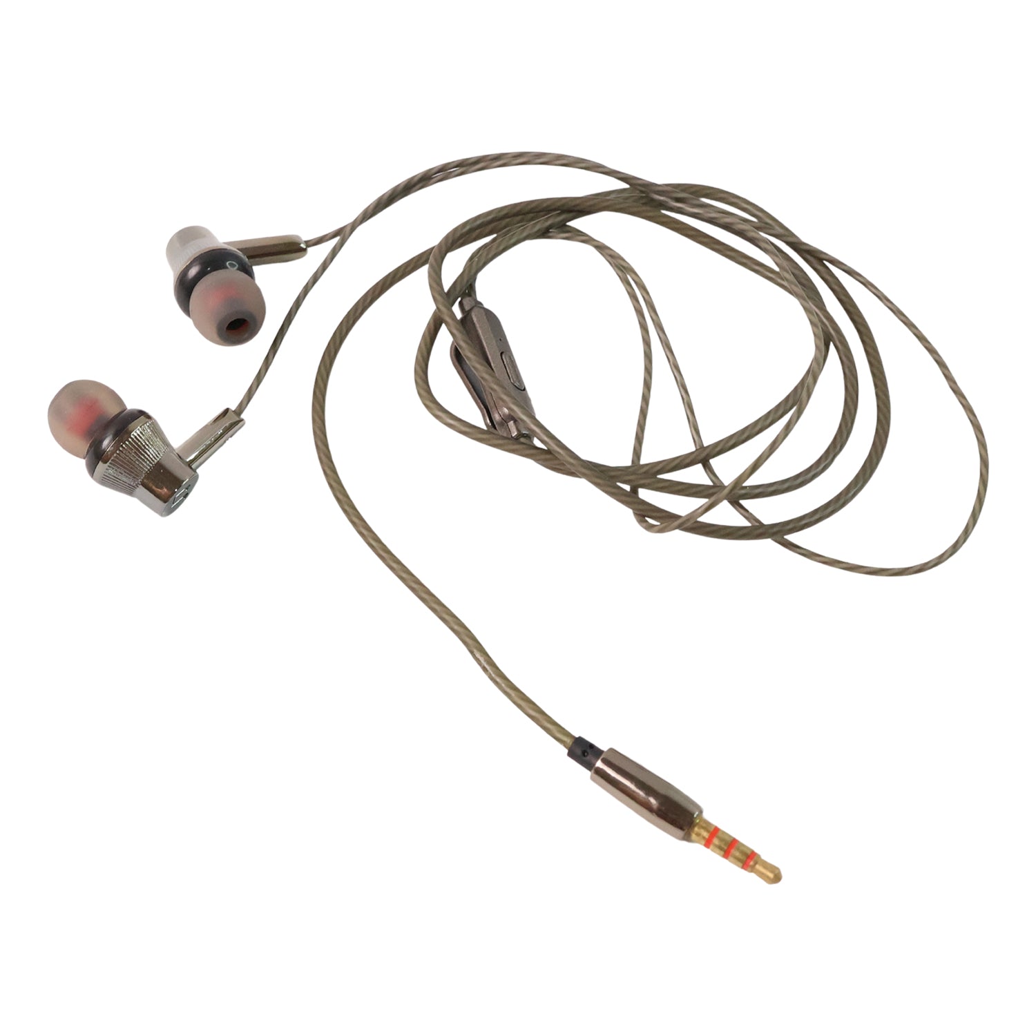 Premium Wired Earphones With Mic - (1 Pc) Wukusy