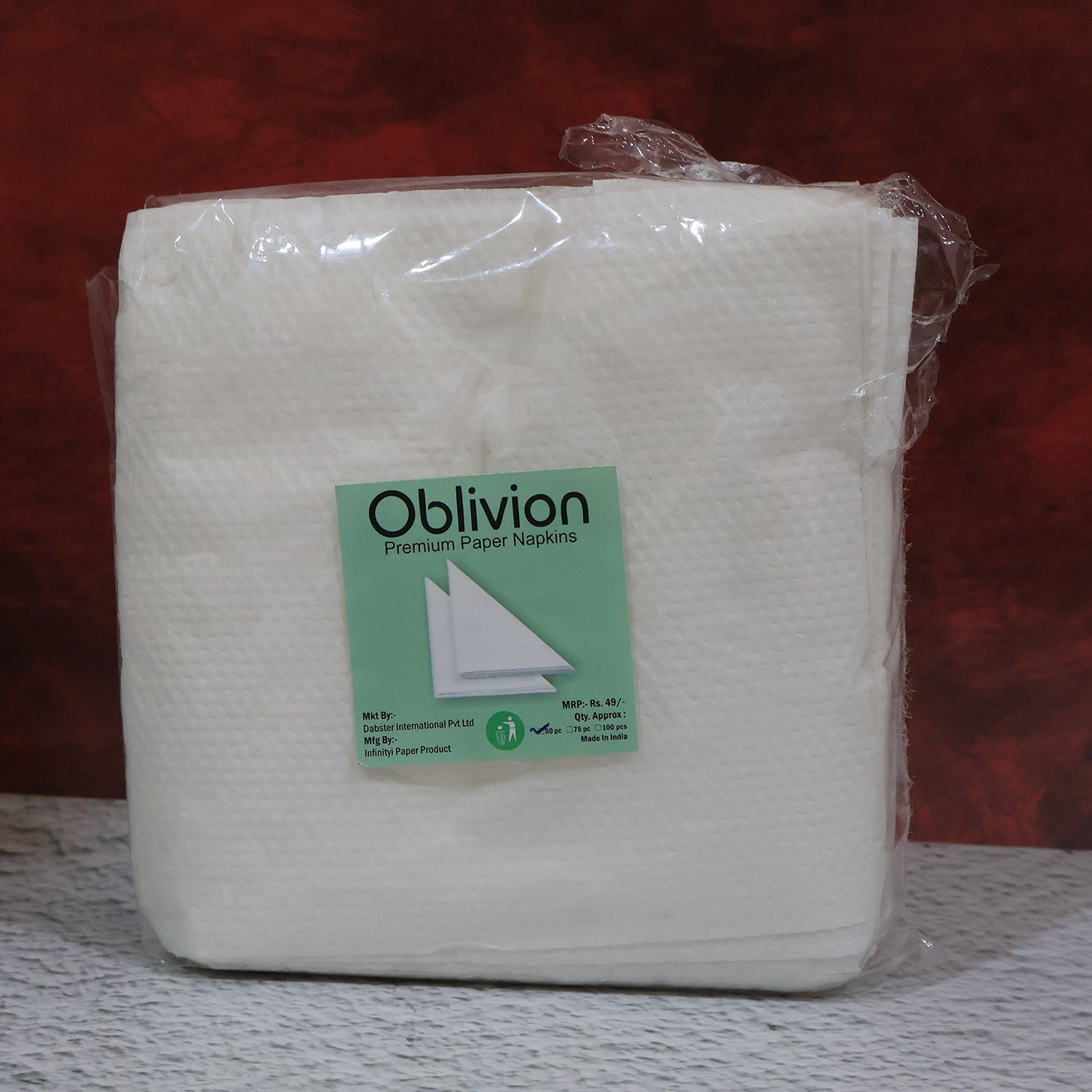 Soft  Absorbent Disposable Tissue Paper  Napkins Set (50 Pc) Wukusy