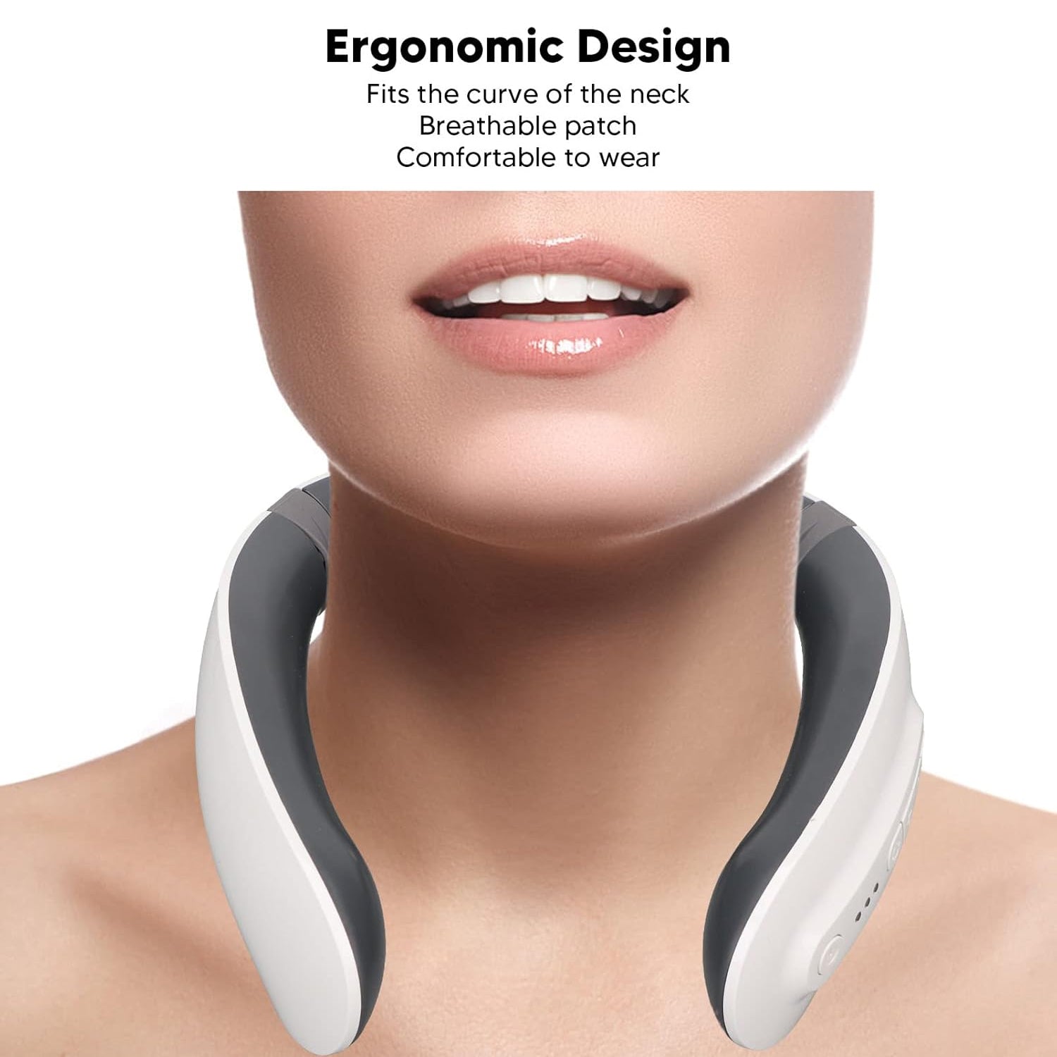 4 Heads Smart Electric Neck And Back Pulse Massager (1 Pc) Wukusy