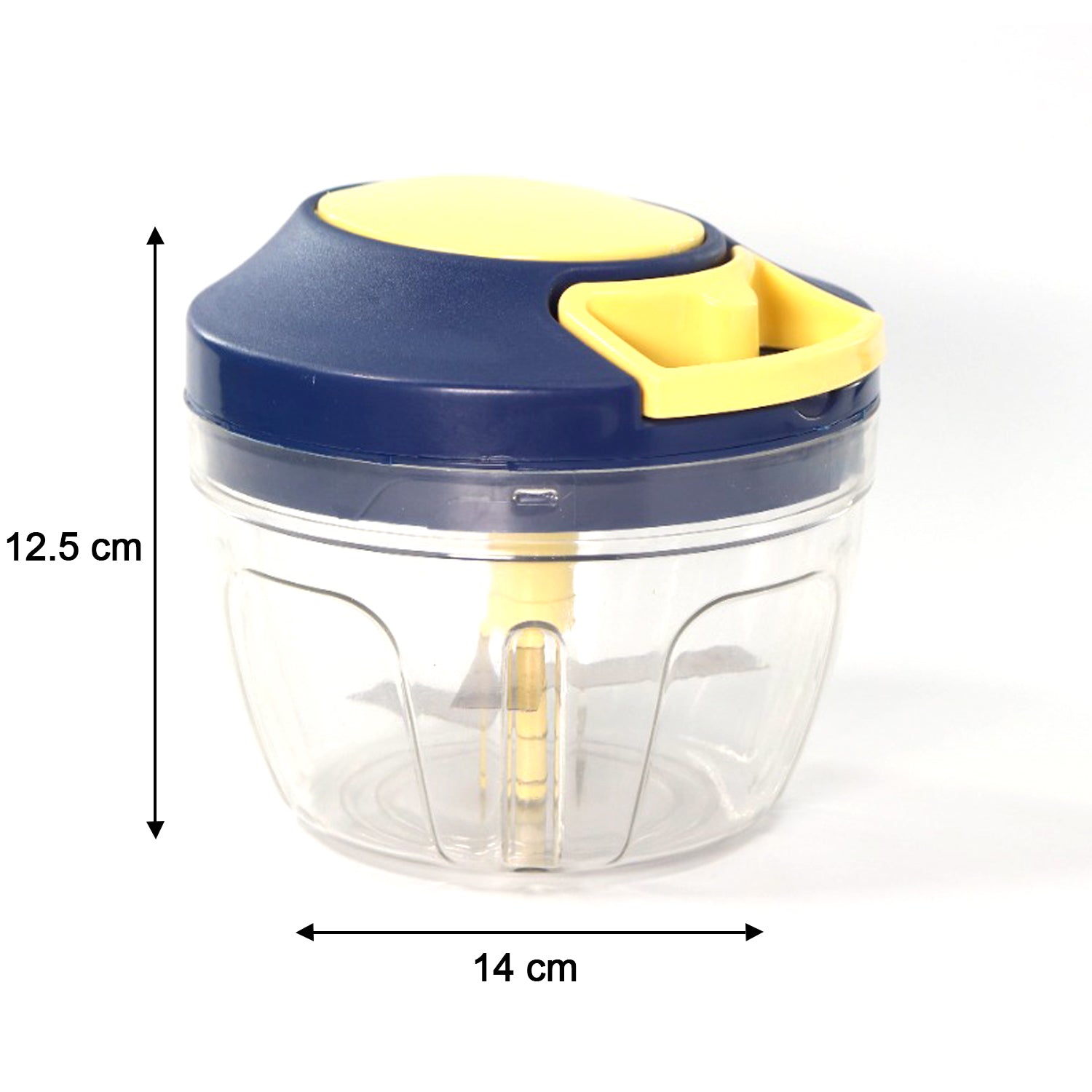 0089 Chopper With 4 Blades For Effortlessly Chopping Vegetables And Fruits For Your Kitchen (650ml) Wukusy