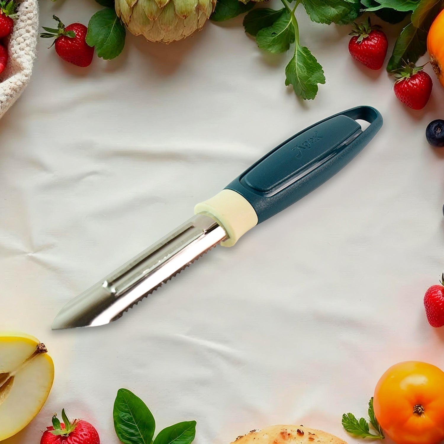 Apex Stainless Steel Blade Potato Peeler (1 Pc) Wukusy
