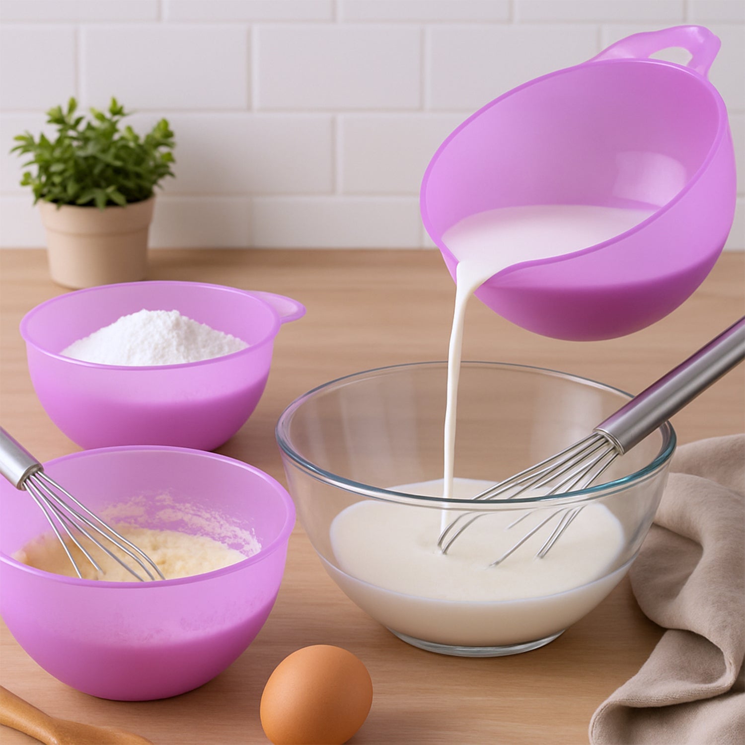 Apex Mix  Measure Prep Bowl Set  3 Pieces Wukusy