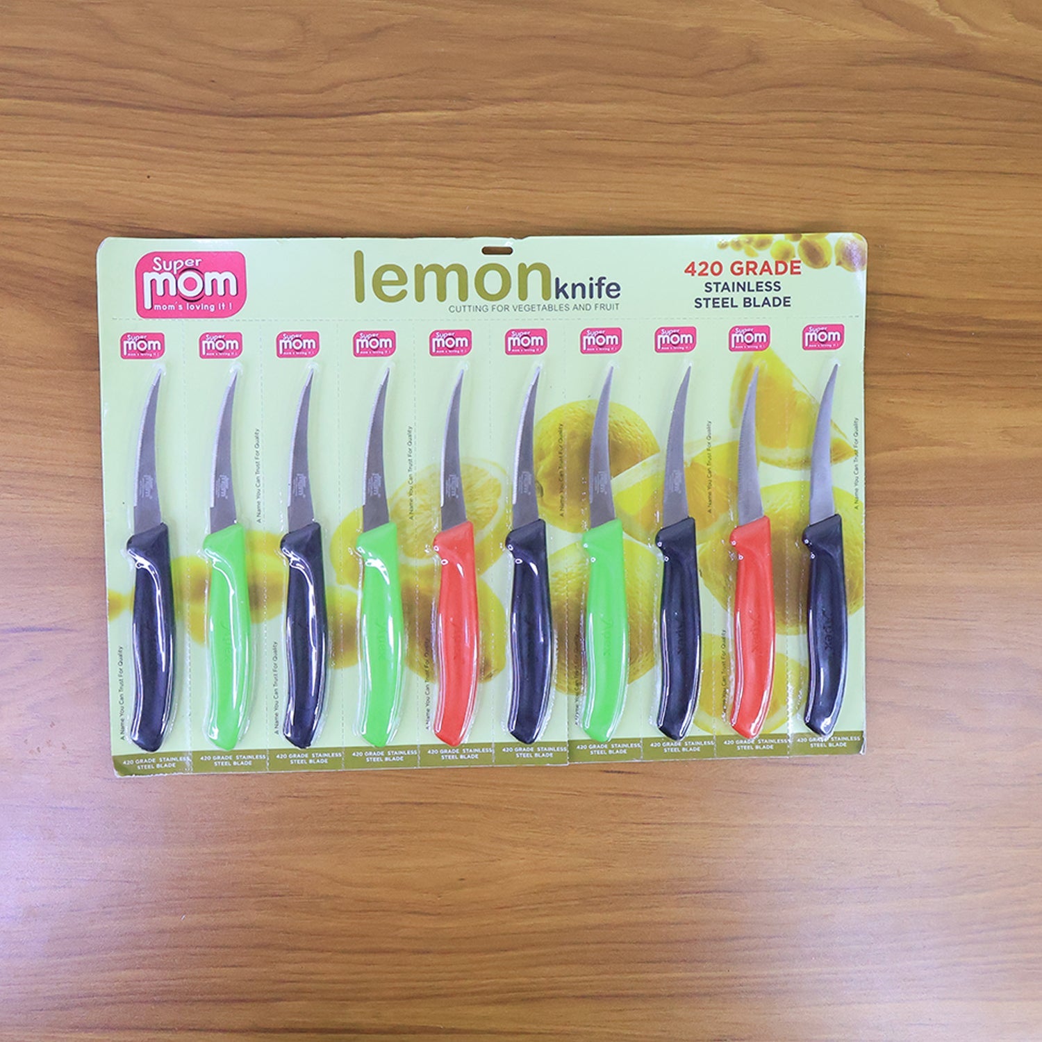Supermom Stainless Steel Lemon Knife (10 Pc  Set) Wukusy