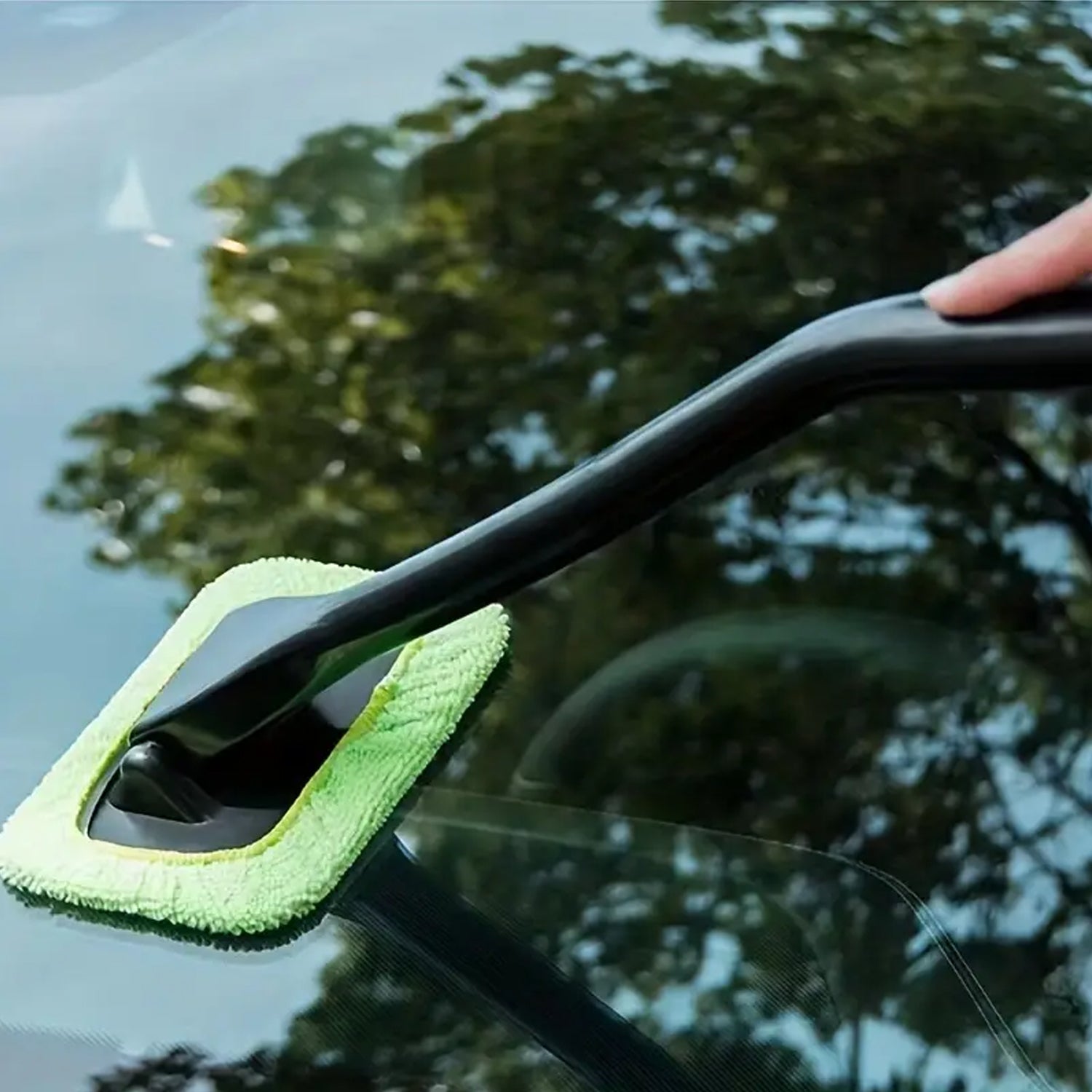 Windshield Clean Car Glass Cleaner Wiper With Microfiber Cloth (1 Pc  38 Cm Long) Wukusy