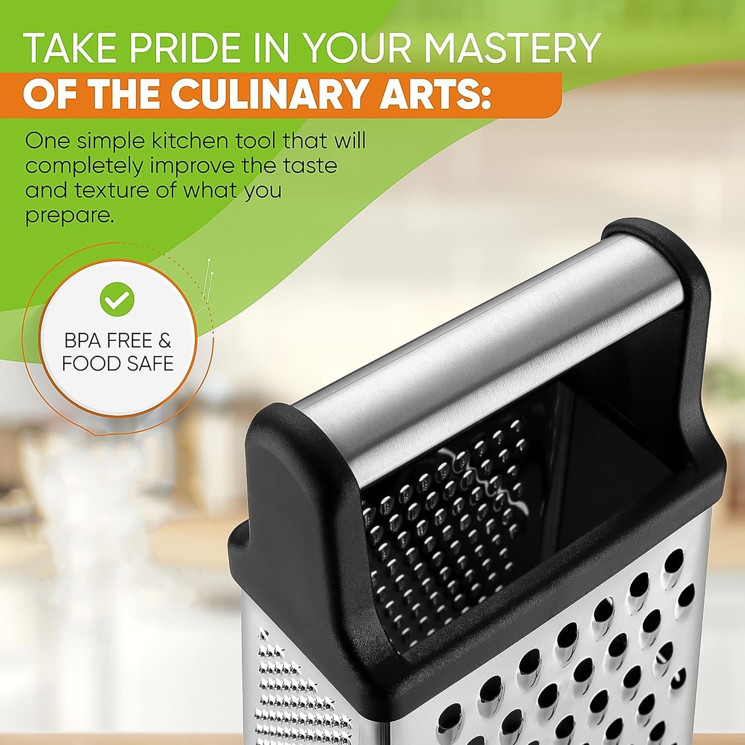 Apex 5-in-1 Master Stainless Steel Multipurpose Slicer And Grater Wukusy