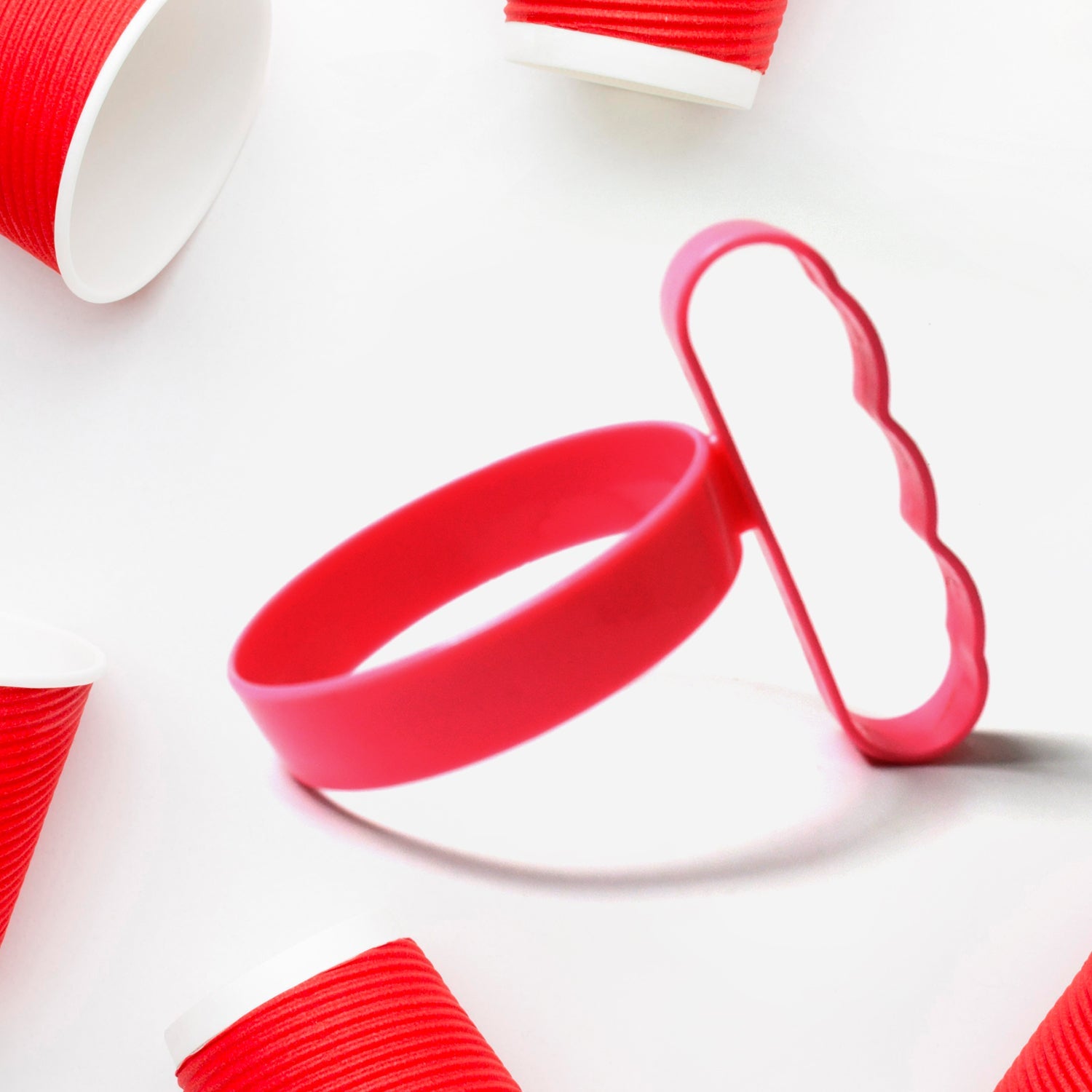 8195 Plastic Cup  Tumbler Handle Anti Slip Travel Mug Grip  Cupholder  Cup  Tumbler Accessories  Lightweight Tumbler Holder  Cup Handle (1 Pc) Wukusy