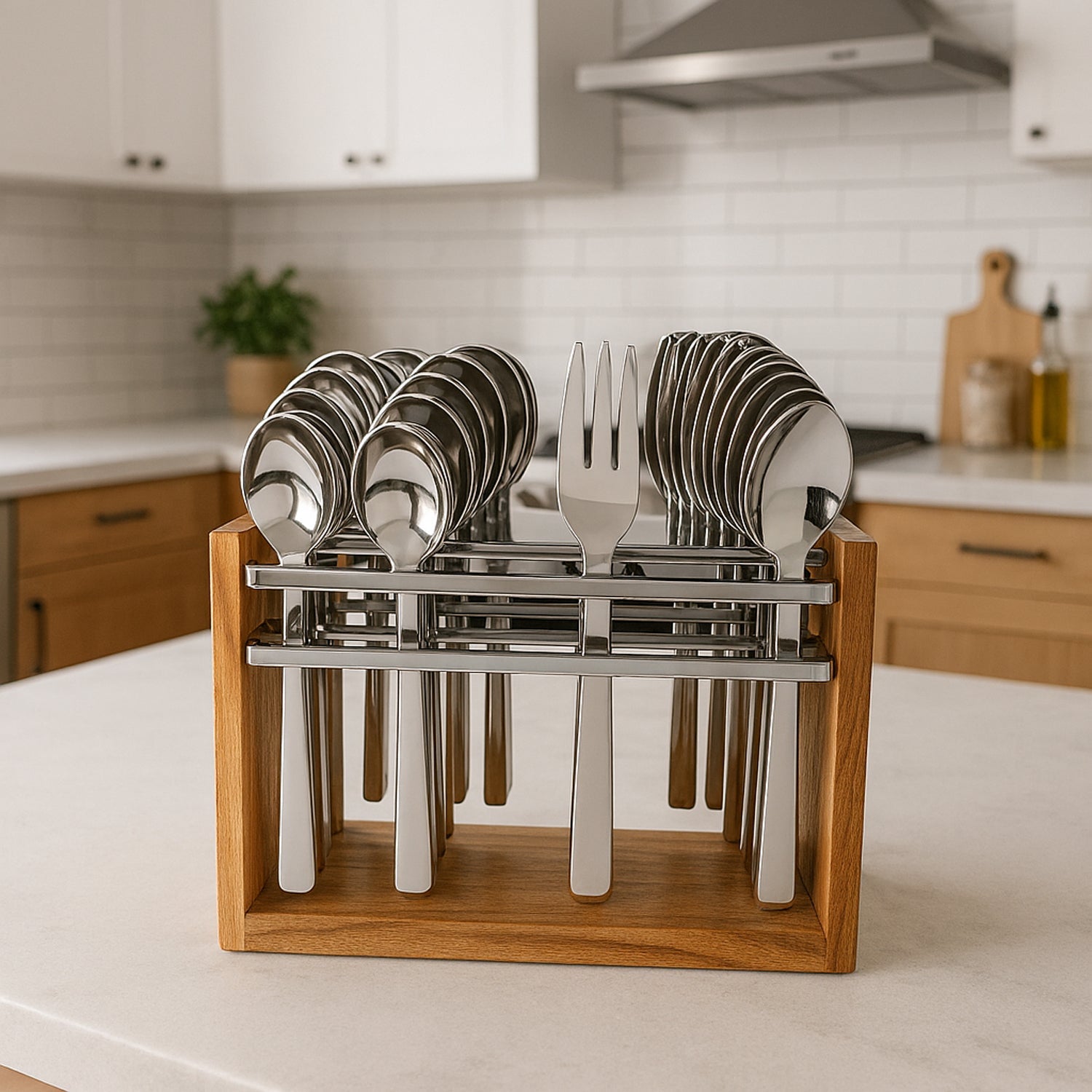 Apex Premium Stainless Steel Cutlery Set (24 Pc) Wukusy