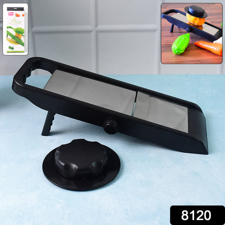 8120 Ganesh Adjustable Plastic Slicer 1-piece Blacksilver Wukusy