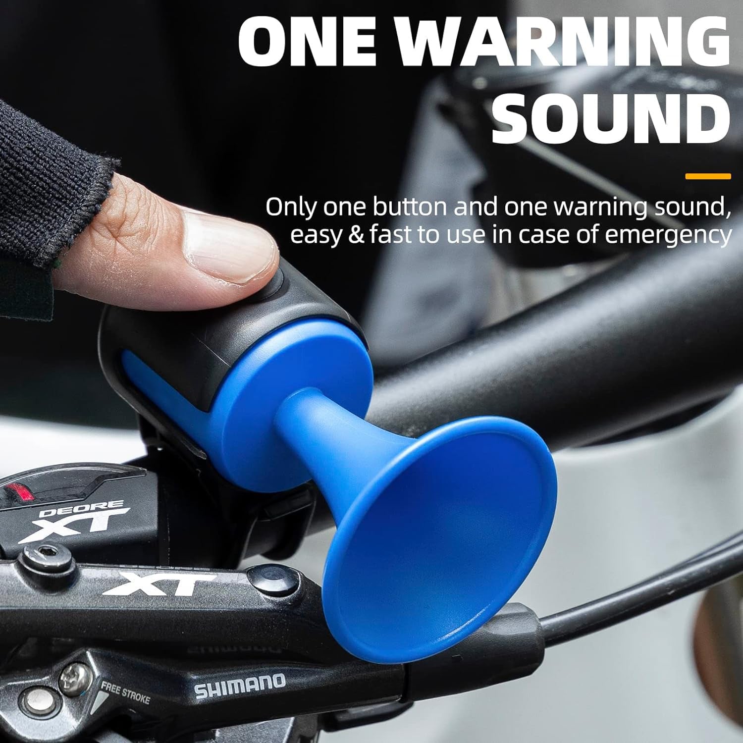 8590 Bicycle Air Horn Loud - 120db 1 Sound Mode Electronic Bicycle Bellsuper Electric Horn With Long Standby Button Battery Operatedipx4 Waterproof Loud Bell For Adults Wukusy
