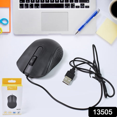 Computer  Laptop Wired Optical Mouse M-022 (1 Pc) Wukusy