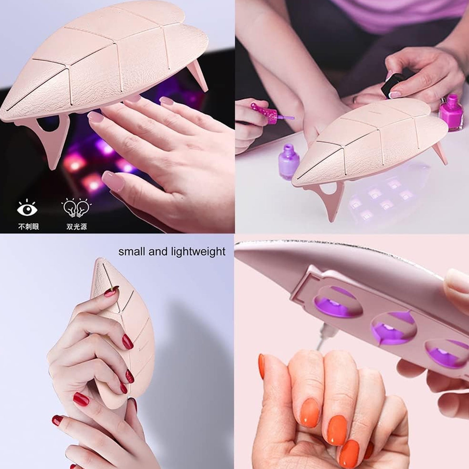 12914 Mini Nail Lamp 6w 6 Led Uv Nail Dryer With Usb Cable For Gel Nail Polish Nail Art Tools For Starters Home Diy Professionals Salon Manicure (1 Pc) Wukusy