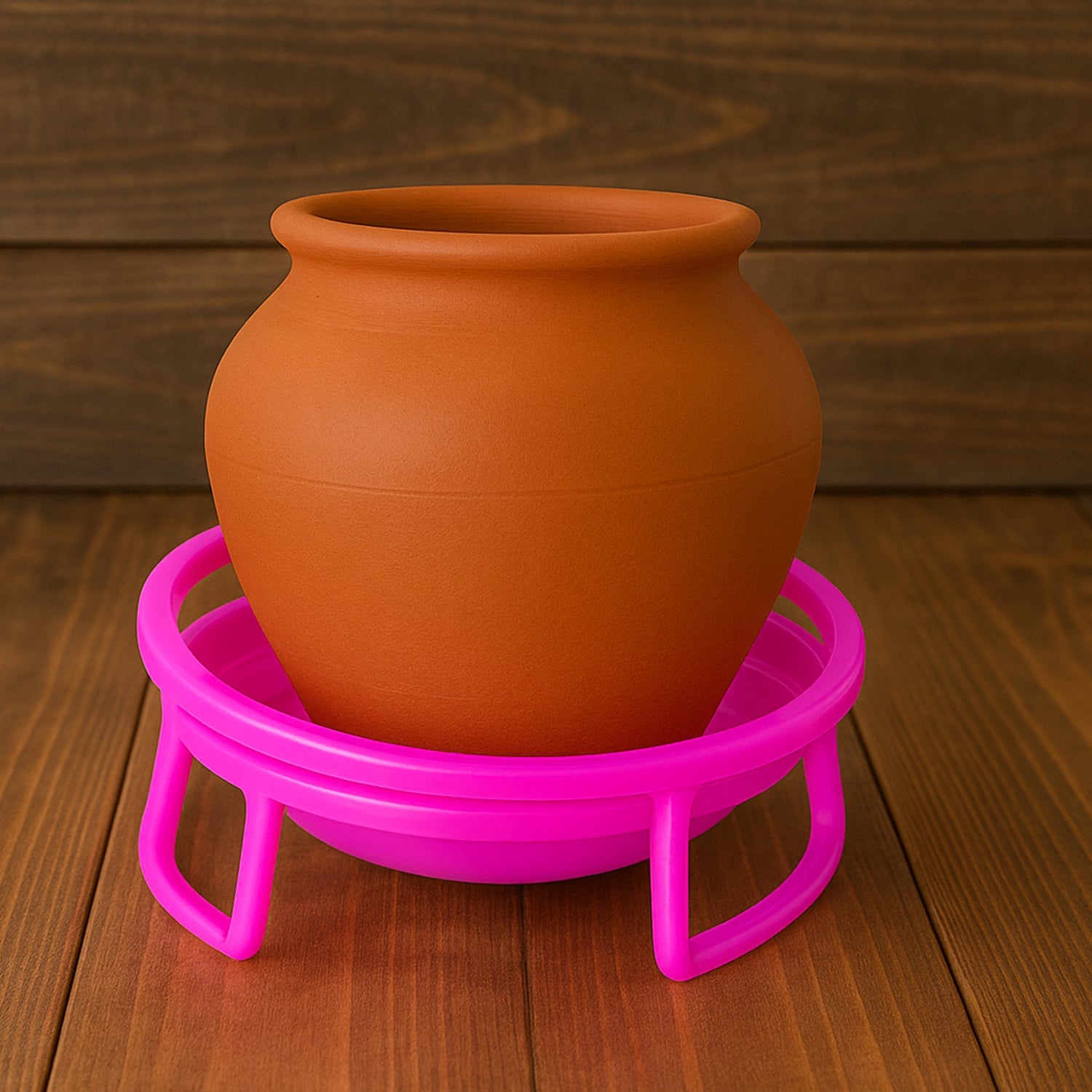 Plastic Water Pot Stand Set (2 Pc) Wukusy