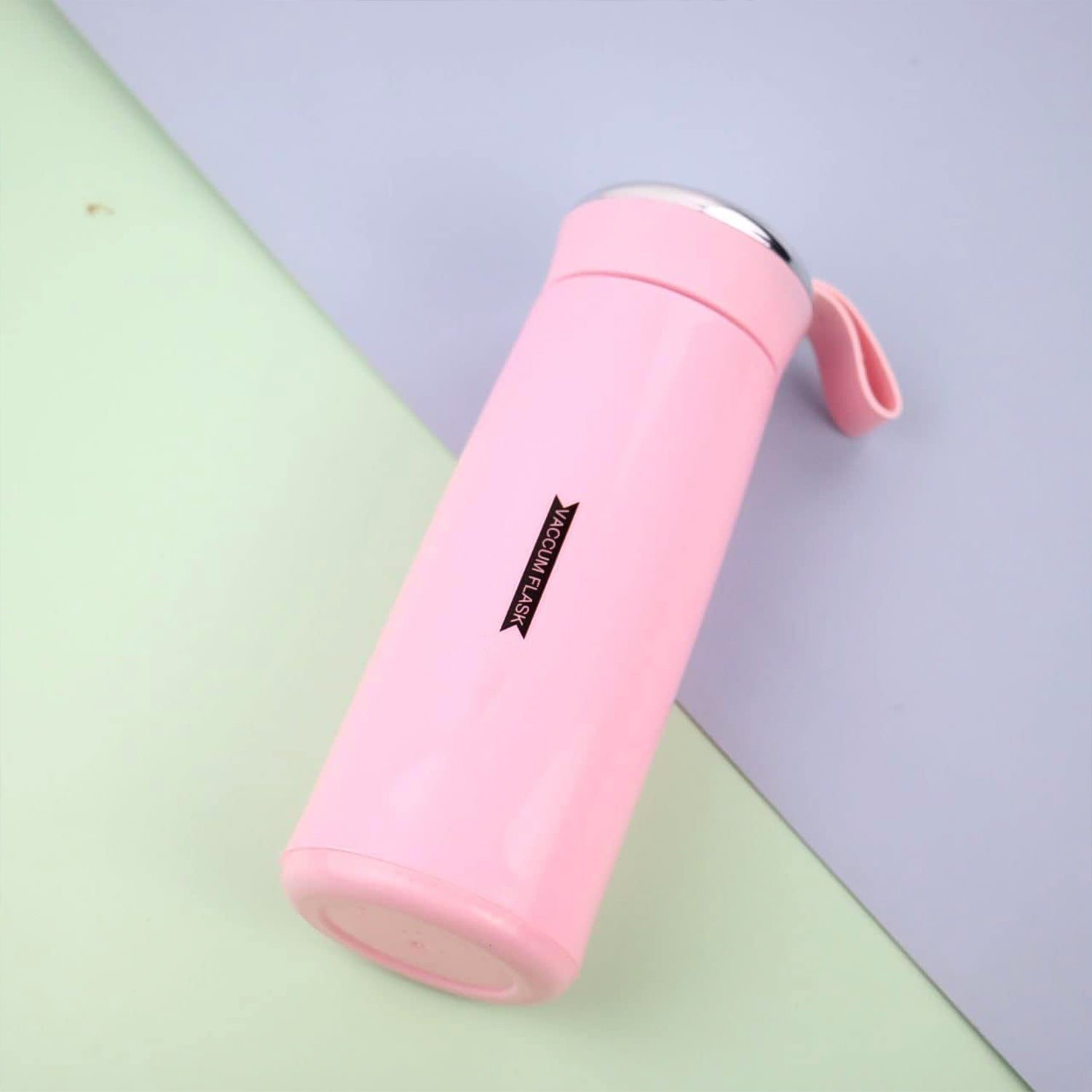 Water Bottle 400ml Leak Proof Glass Water Bottle With Daily Water Intake For Gym And Children Nice Bottle (1 Pc  Pink Color) Wukusy