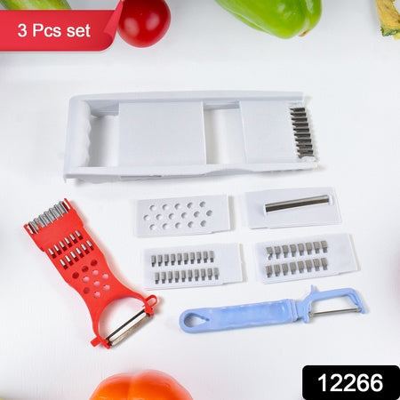 3 In 1 Kitchen Set Grater Base Slicing Attachment And Peeler (3 Pcs Set) Wukusy