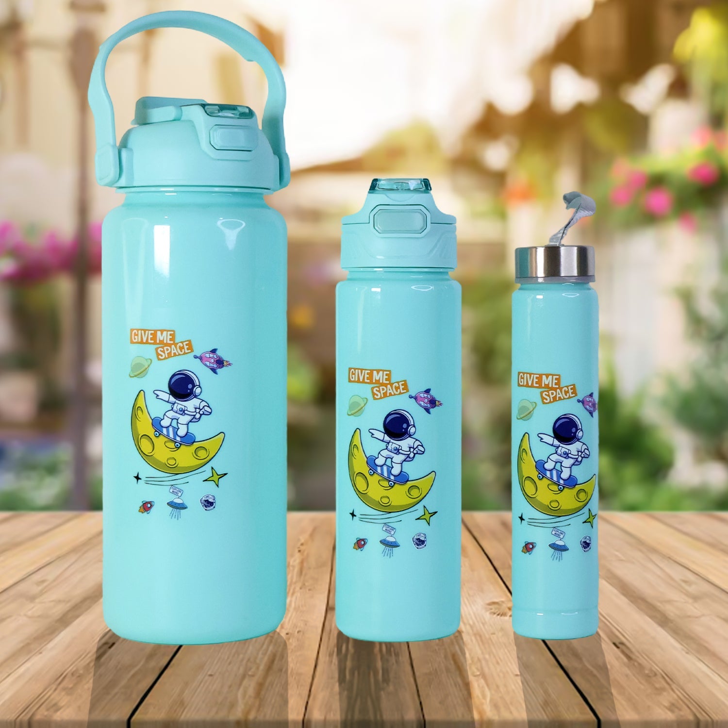 Premium Water Bottles 2000ml + 900ml + 300ml  - (Set) Wukusy