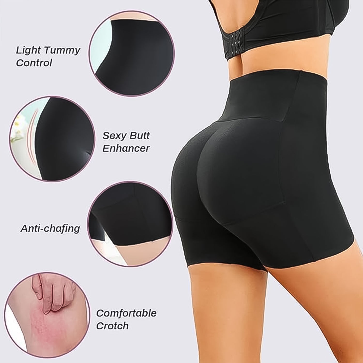 Womens Butt Lifter Padded Underwear Hip Pads Body Shaper Control Knickers Hip Pad (1 Pc  Large) Wukusy