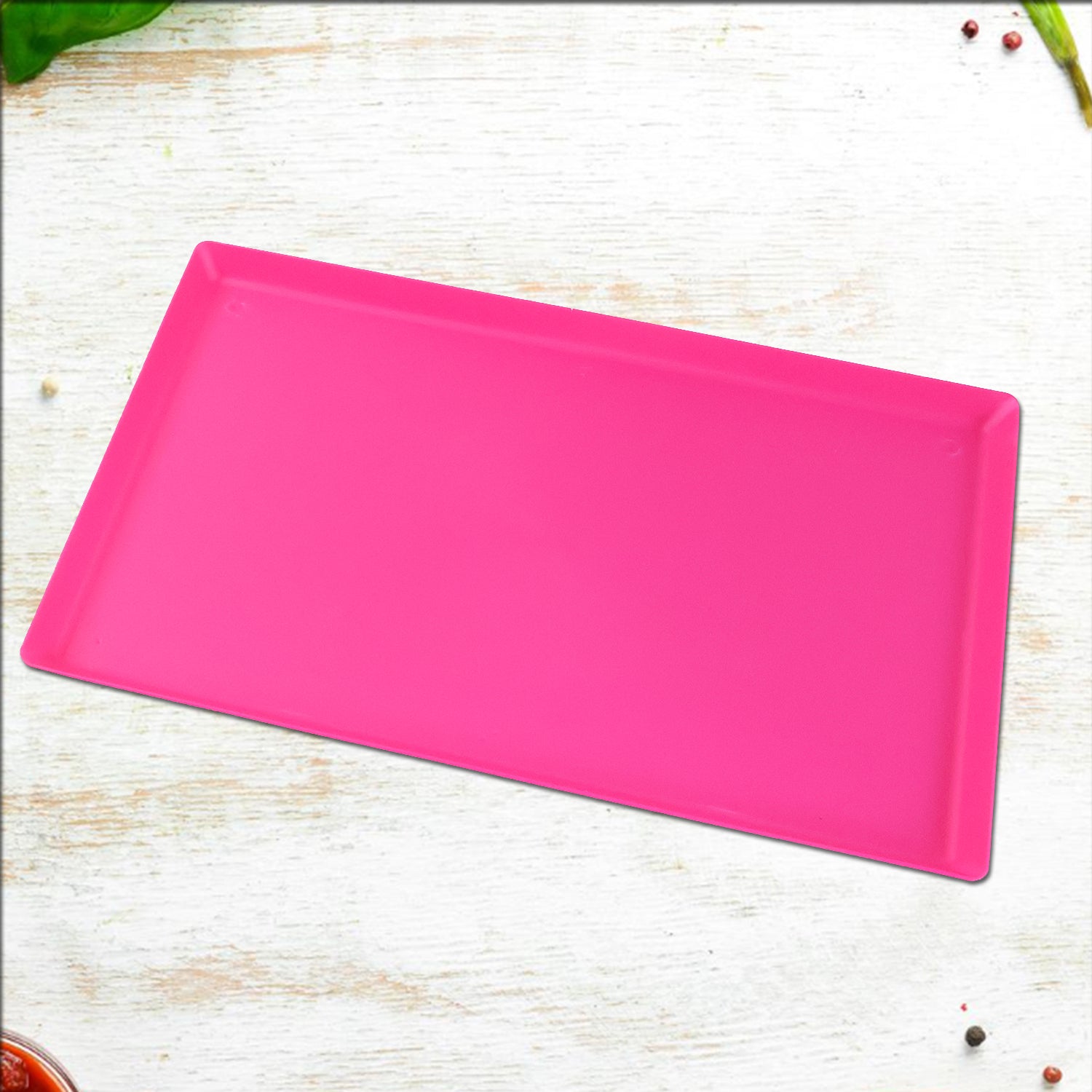 Plastic Kitchen Tray With Modern Hollow Design (40x25 Cm) Wukusy