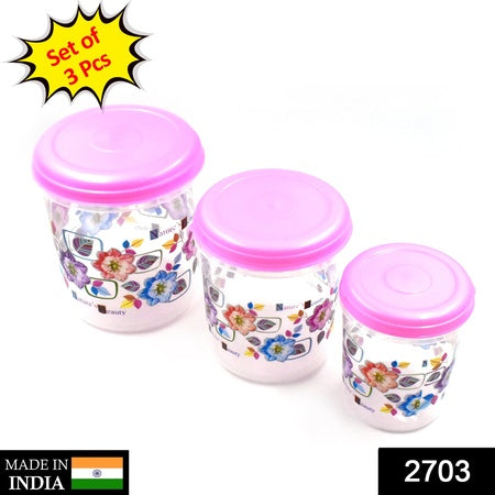 2703 3 Pc Storage Container Used In All Kinds Of Places Including Household And Offices For Storing Stuffs And Items Etc. Wukusy