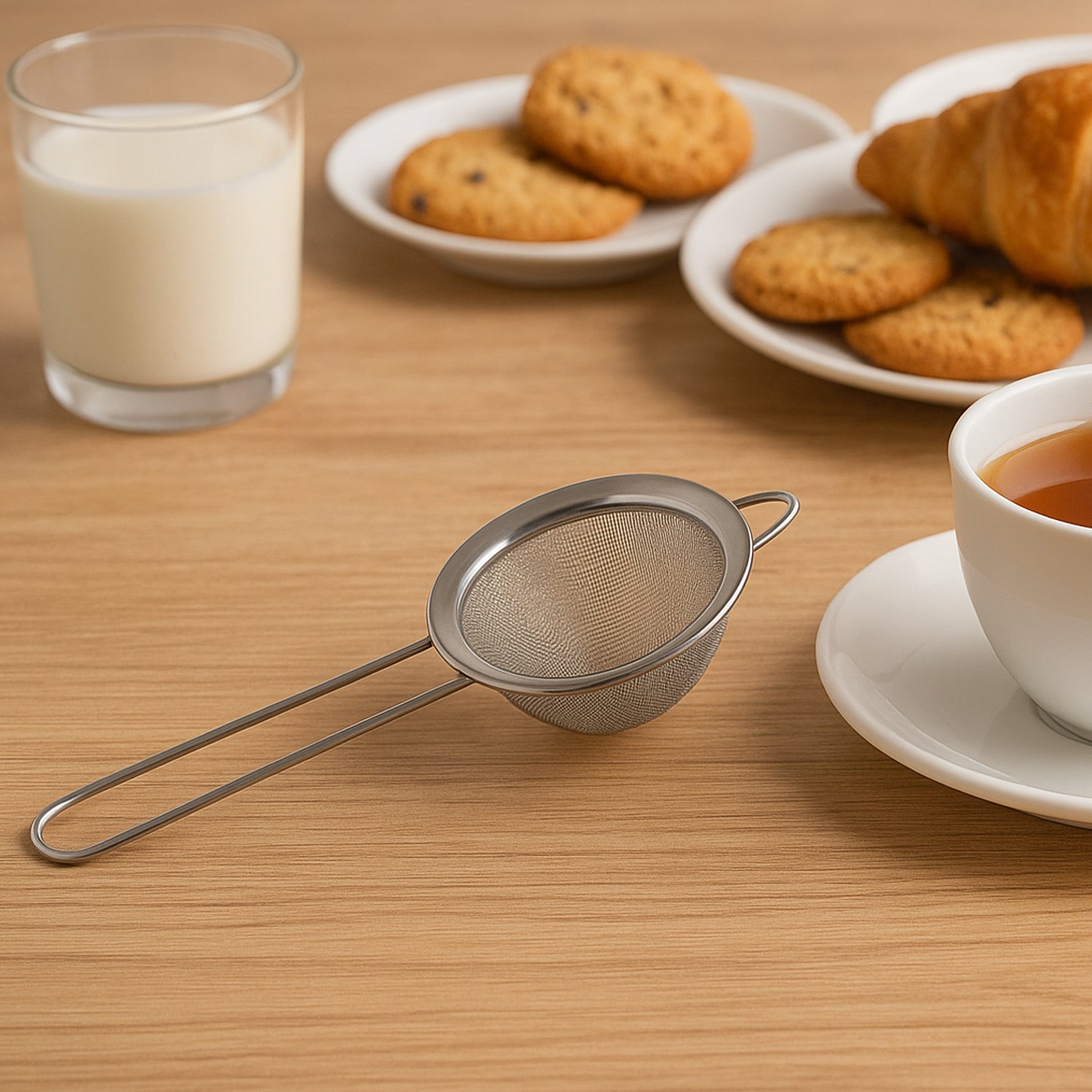 Supermom Slim Stainless Steel Strainer (1 Pc) Wukusy