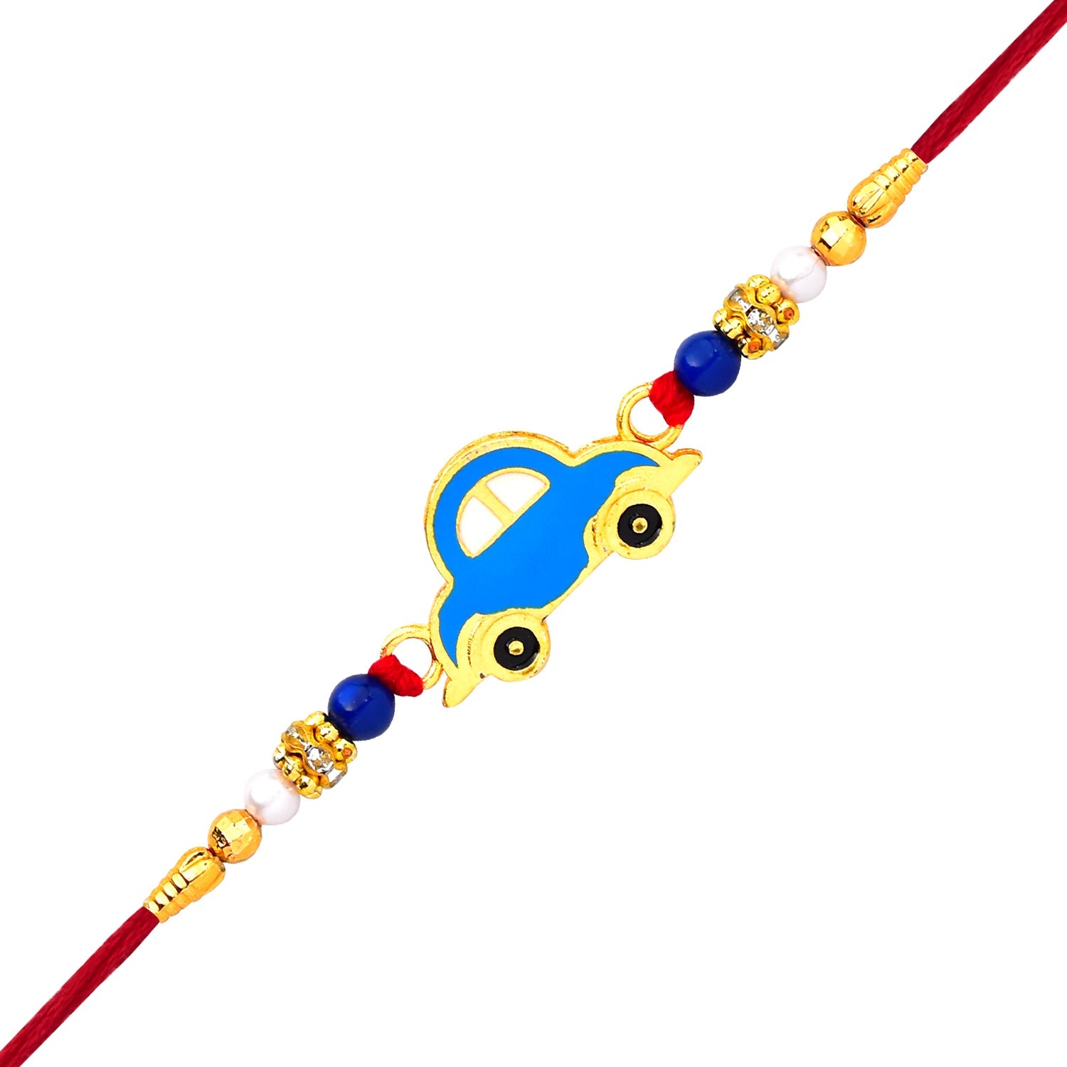 Blue Car Rakhi For Kids Wukusy