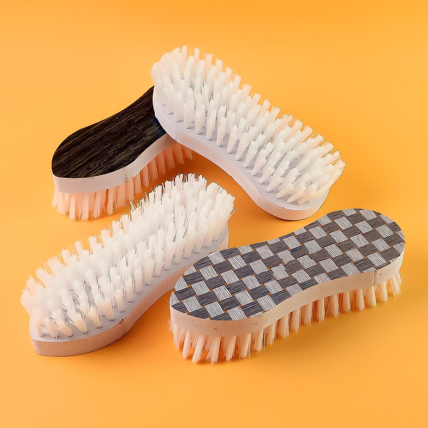 Veepee Ergonomic Curved Laundry Brush Set (4 Pc) Wukusy
