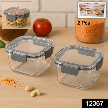 Apex Press N Lock Airtight Food Storage Container Set (2pc450ml) Approx Wukusy