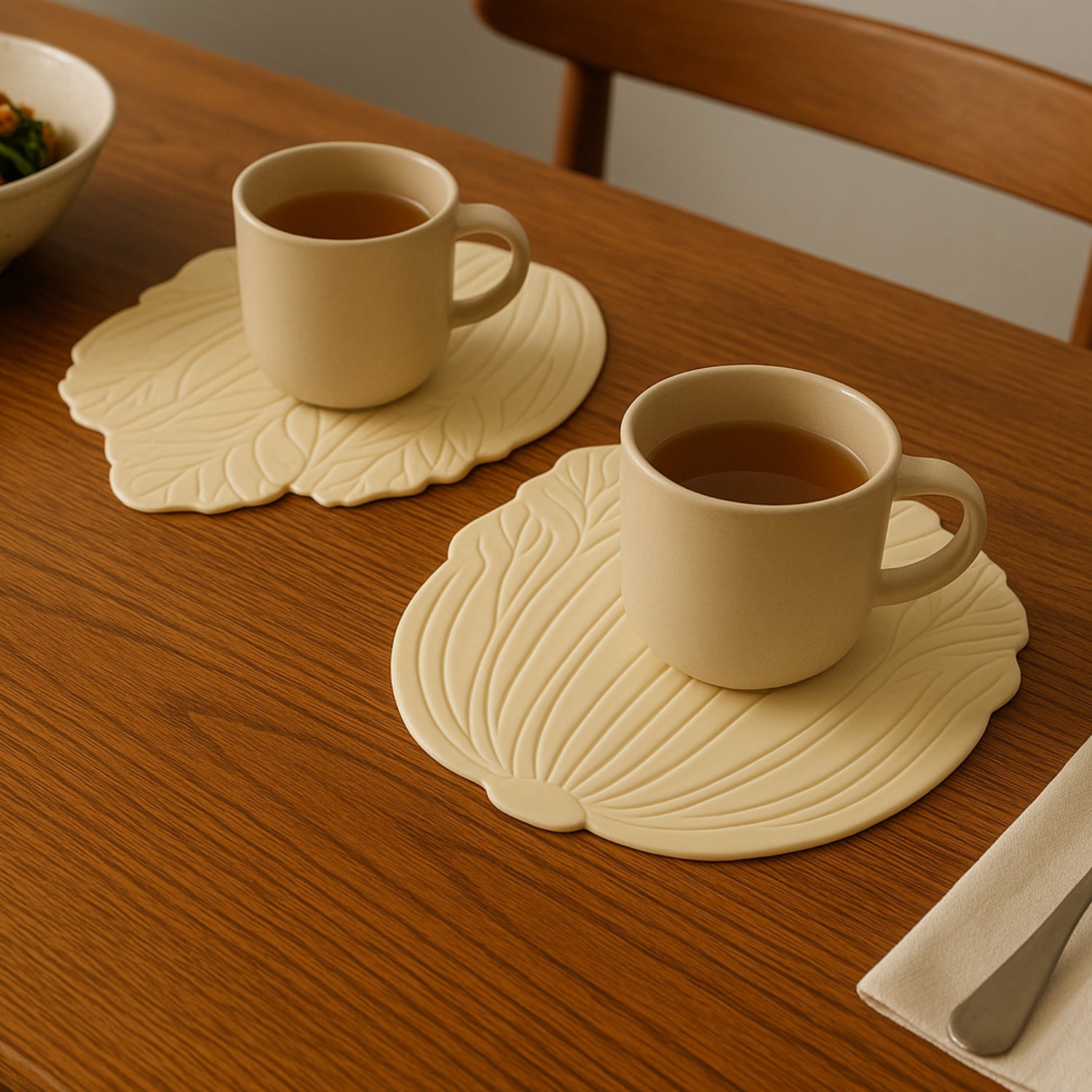 Silicone Leaf Design Coaster Set (2 Pc) Wukusy