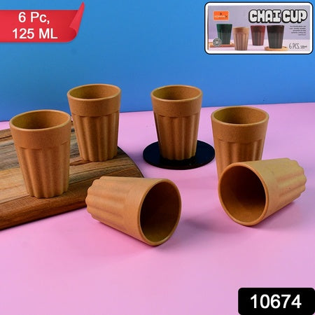Konvex Traditional Chai Cups (125 Ml  6 Pc) Wukusy