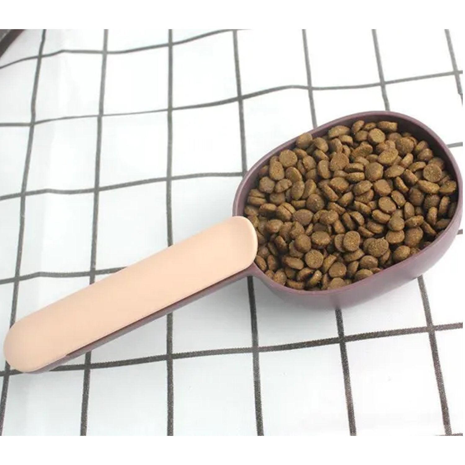 2557 Handle Clip Function Design Abs Food-grade Materials Pet Food Shovel Wukusy