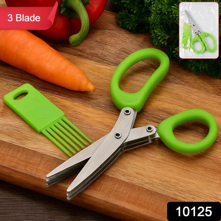 Premium 3-blade Multipurpose Kitchen Scissors With Cleaning Comb Wukusy