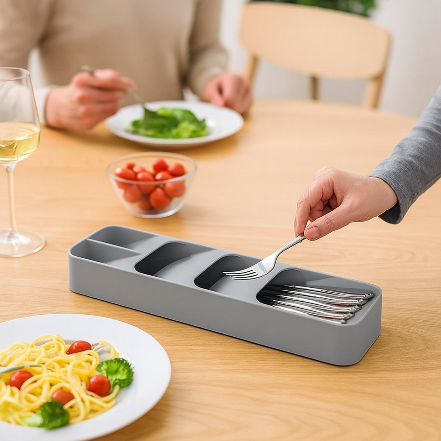2762 1 Pc Cutlery Tray Box Used For Storing Cutlery Items And Stuffs Easily And Safely. Wukusy
