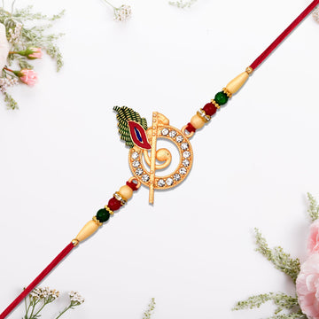 Krishna Bansuri Design Rakhi Wukusy