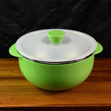 Apex 2200ml Microwave-safe Plastic Serving Bowl With Lid (1 Pc) Wukusy