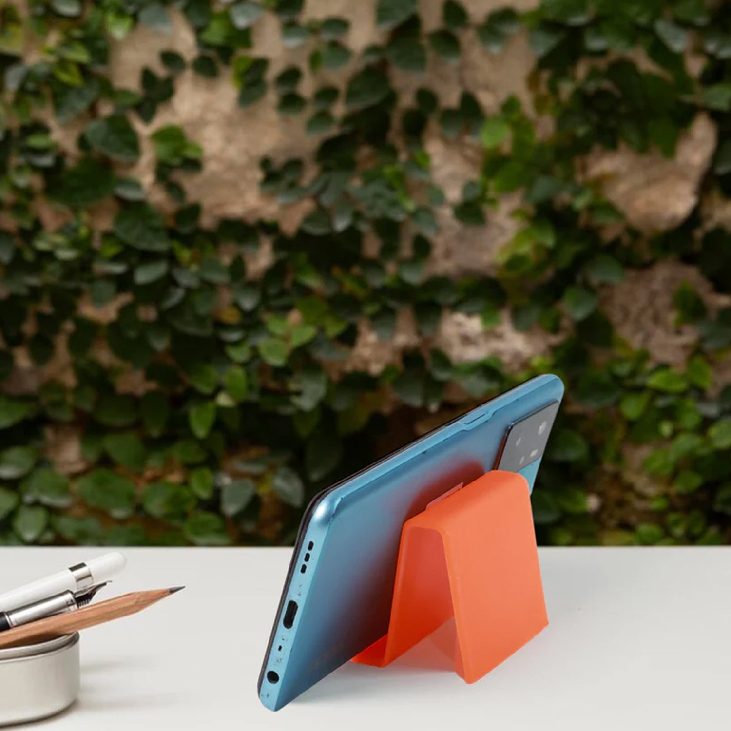 Durable Plastic Mobile Phone Stand With Angled Support (2 Pc  Mix Color) Wukusy