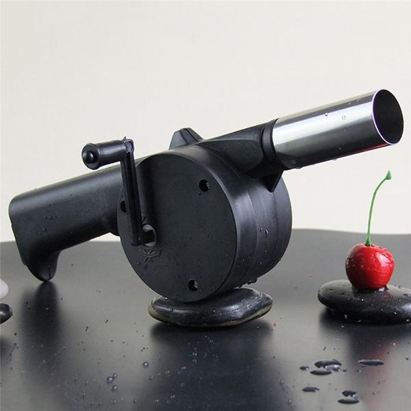 2282 Portable Hand Crank Air Blower Fan For Charcoal Grill Bbq Wukusy