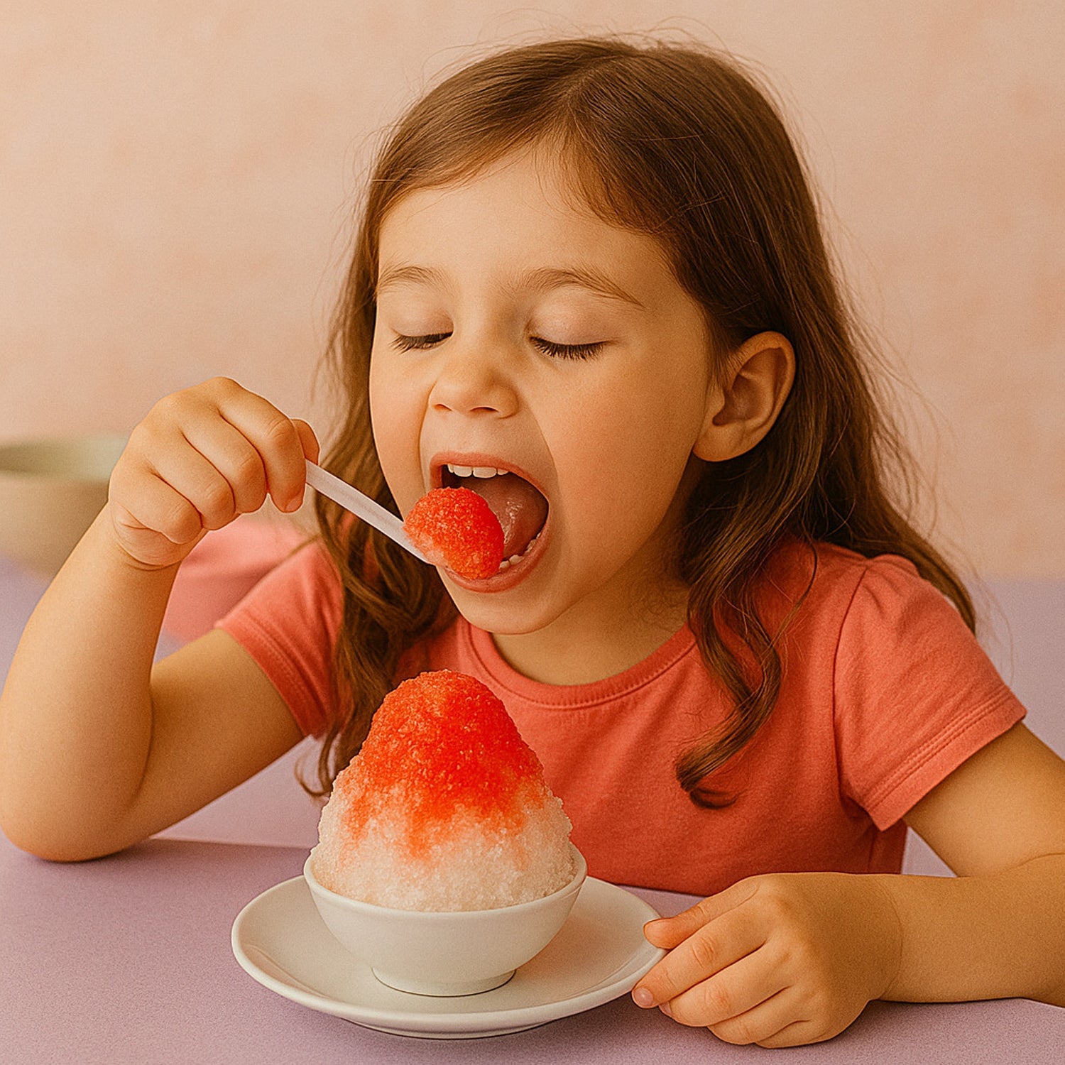 Manual Ice Crusher  Snow Cone Maker With Hand Crank Wukusy