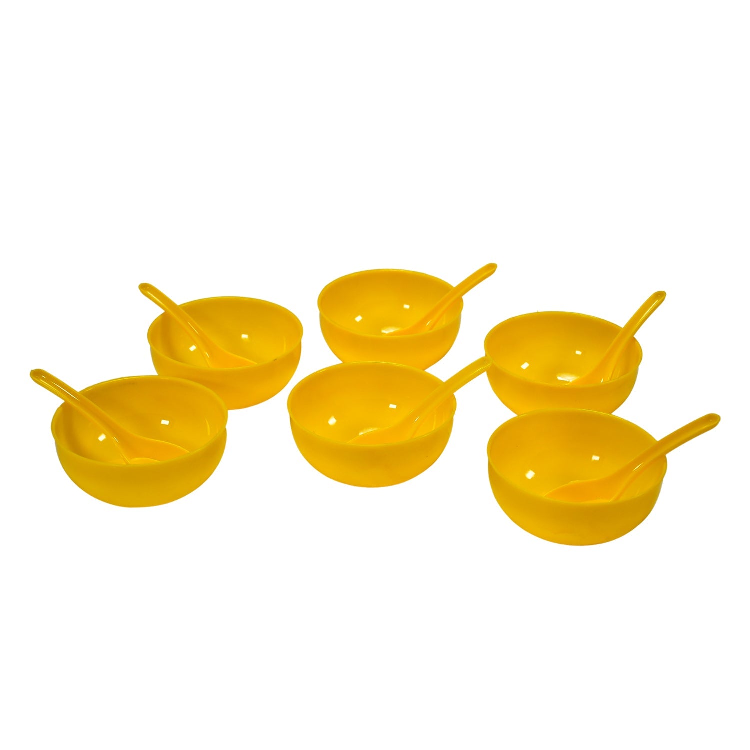 5105 Soup Bowl Spoon Set Plastic For Kitchen  Home Use Wukusy