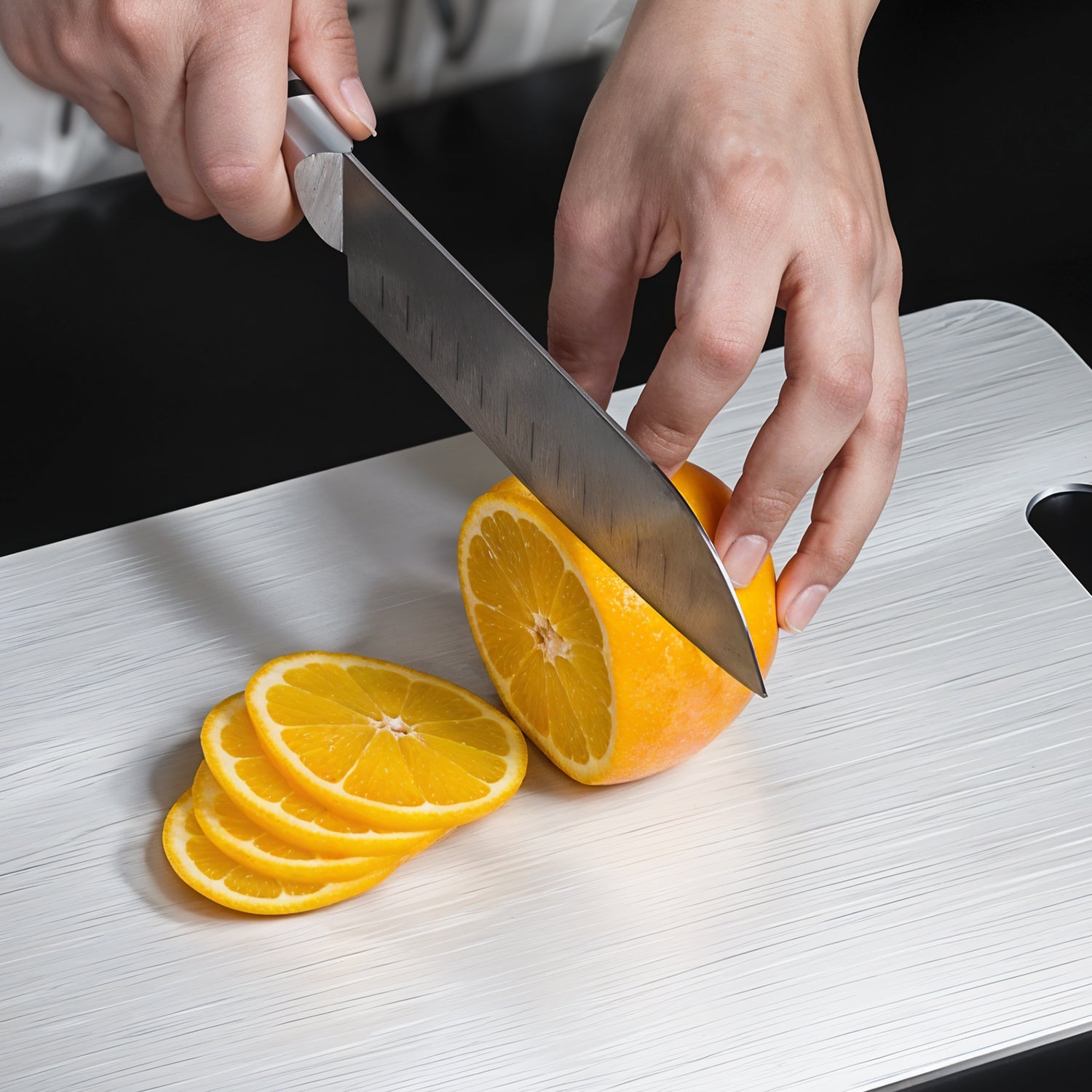 Premium Stainless Steel Cutting Board 229mm X 330mm (1 Pc) Wukusy