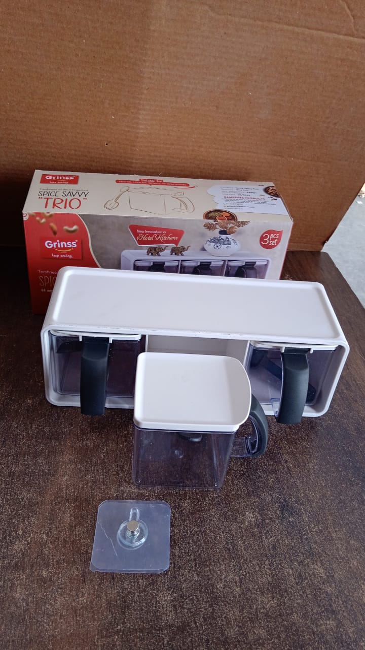 Grinss Modular Spice Storage Box Set (3 Pc) Wukusy