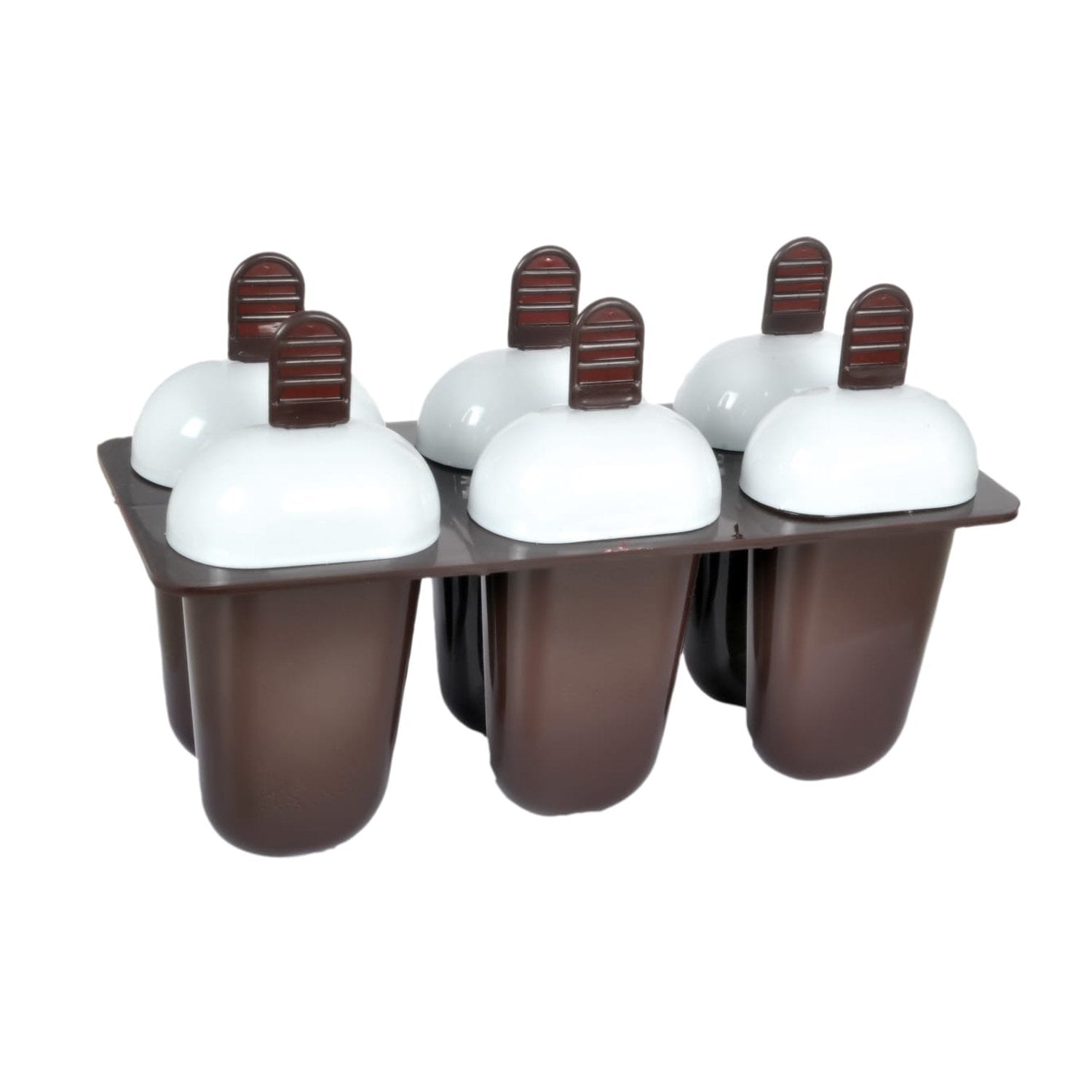 1148 Plastic Ice Candy Maker Kulfi Maker Moulds Set With 6 Cups (Multicolour) Wukusy