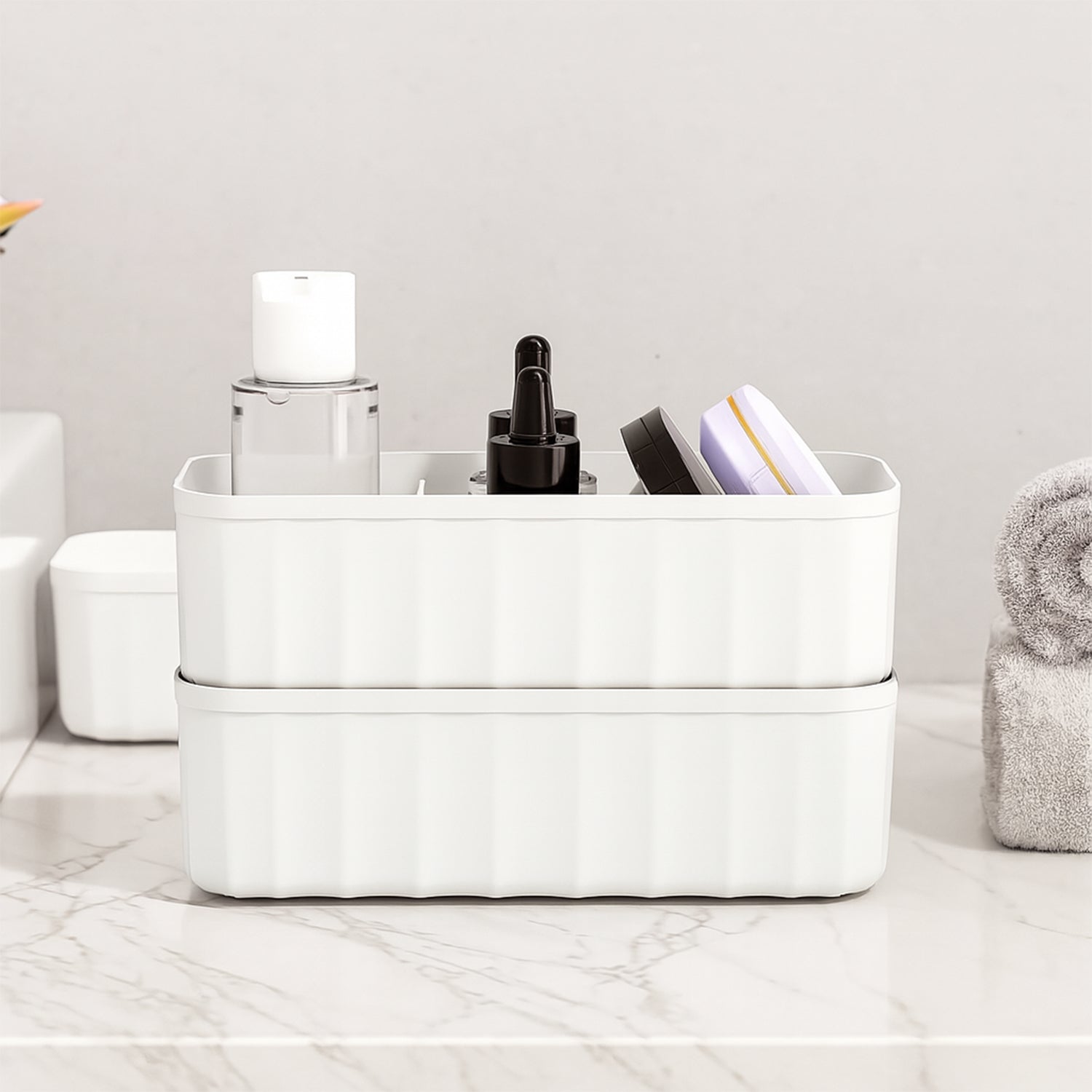 236 5-compartments Sockshandkerchiefunderwear Storage Box Socks Drawer Closet Organizer Storage Boxes (Pack Of 4) Wukusy