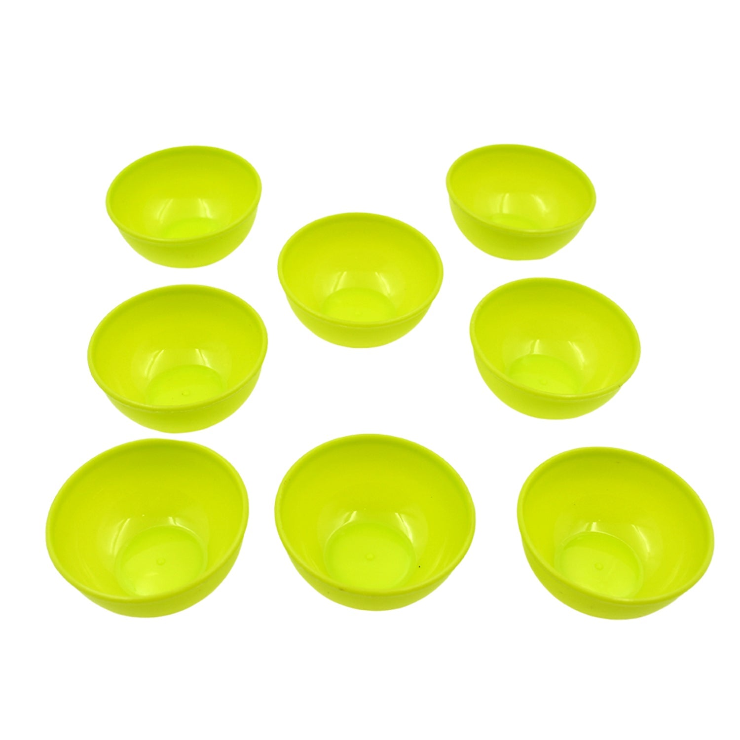 5557 Multipurpose Small Round Plastic Bowl  Katori Microwave Safe Reusable Lightweight Bowl Dishwasher Safe Chutney Bowl (8 Pcs Set) Wukusy