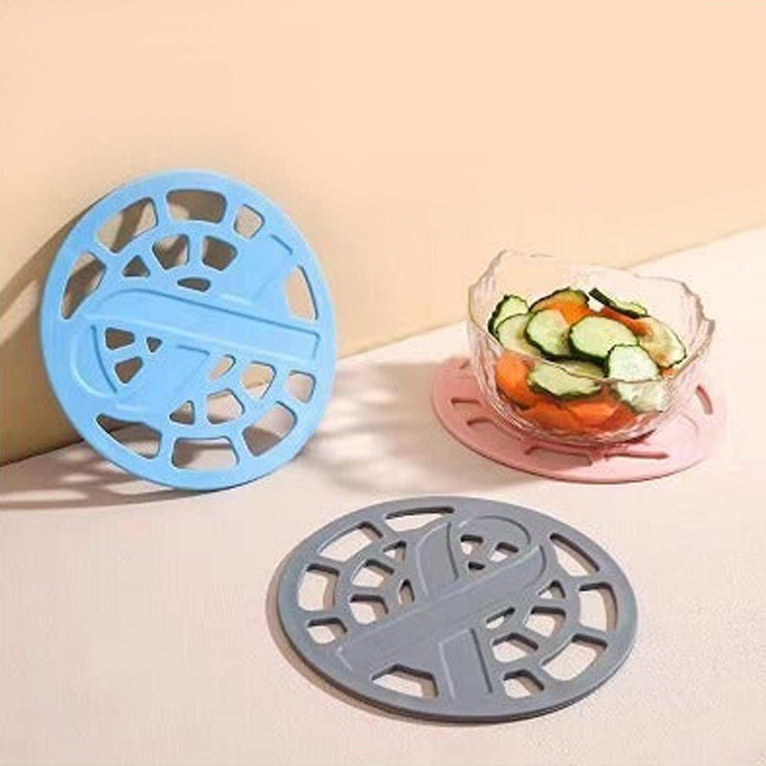2600 1pc Silicone Fancy Coaster For Holding Bowls And Utensils Including All Kitchen Purposes. Wukusy